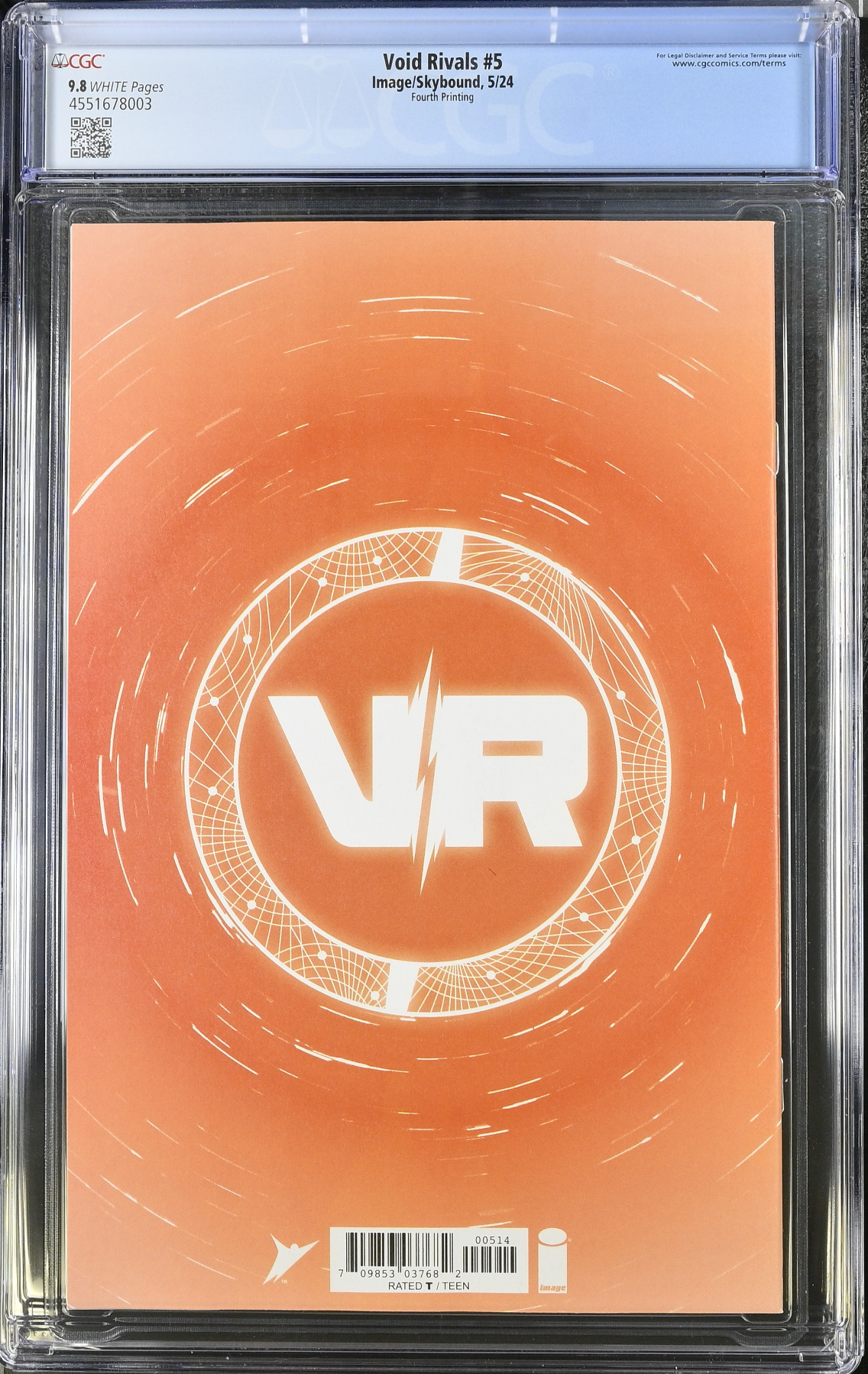 Void Rivals #5 Fourth Printing CGC 9.8