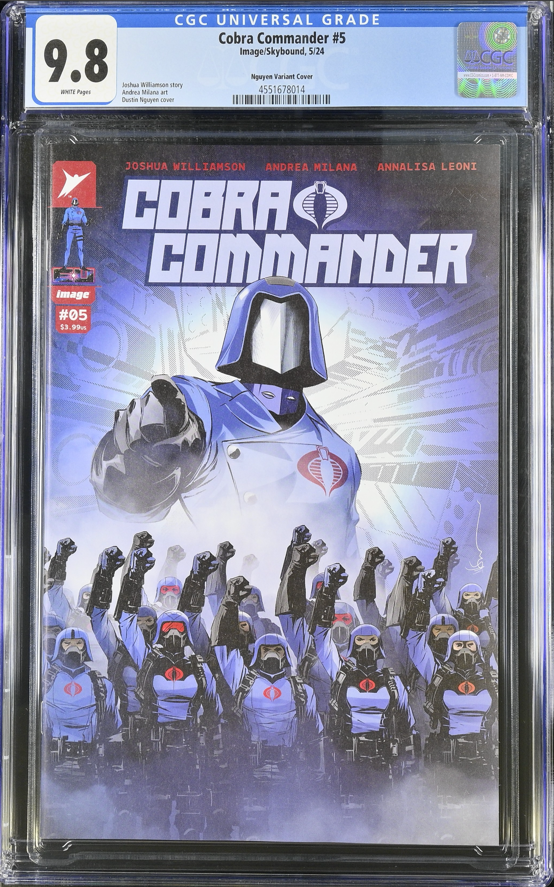 Cobra Commander #5 - Cover E - Nguyen 1:50 Retailer Incentive Variant CGC 9.8