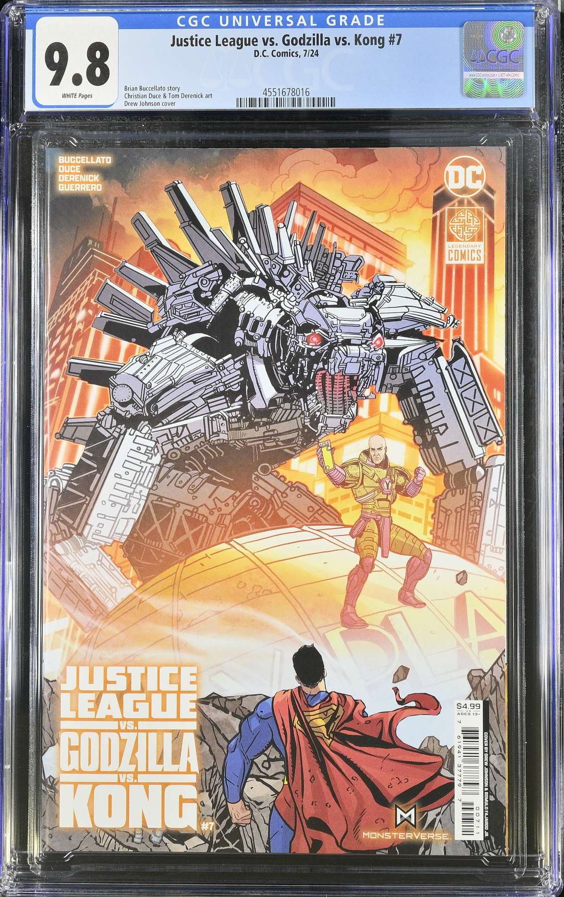 Justice League vs. Godzilla vs. Kong #7 CGC 9.8