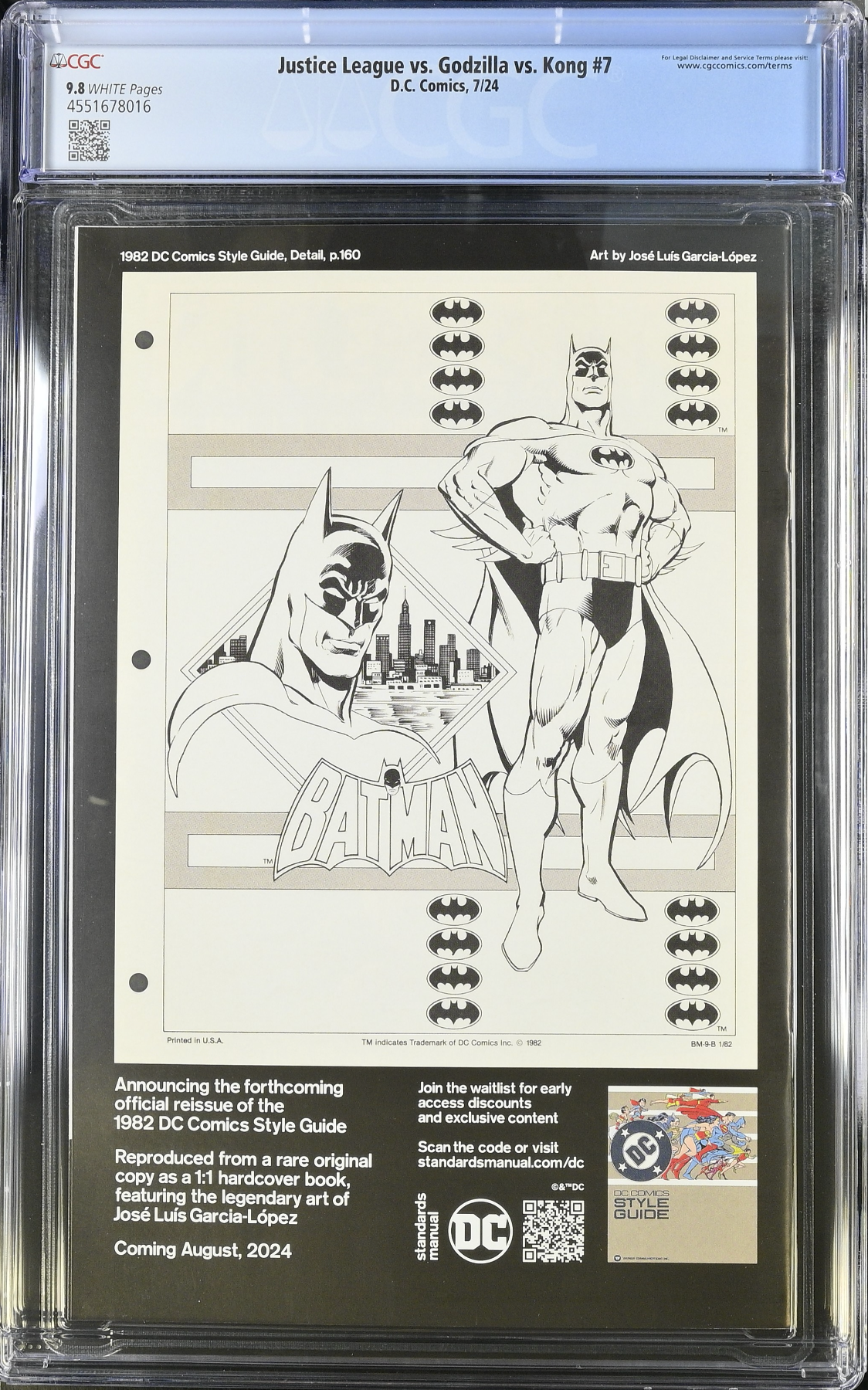 Justice League vs. Godzilla vs. Kong #7 CGC 9.8