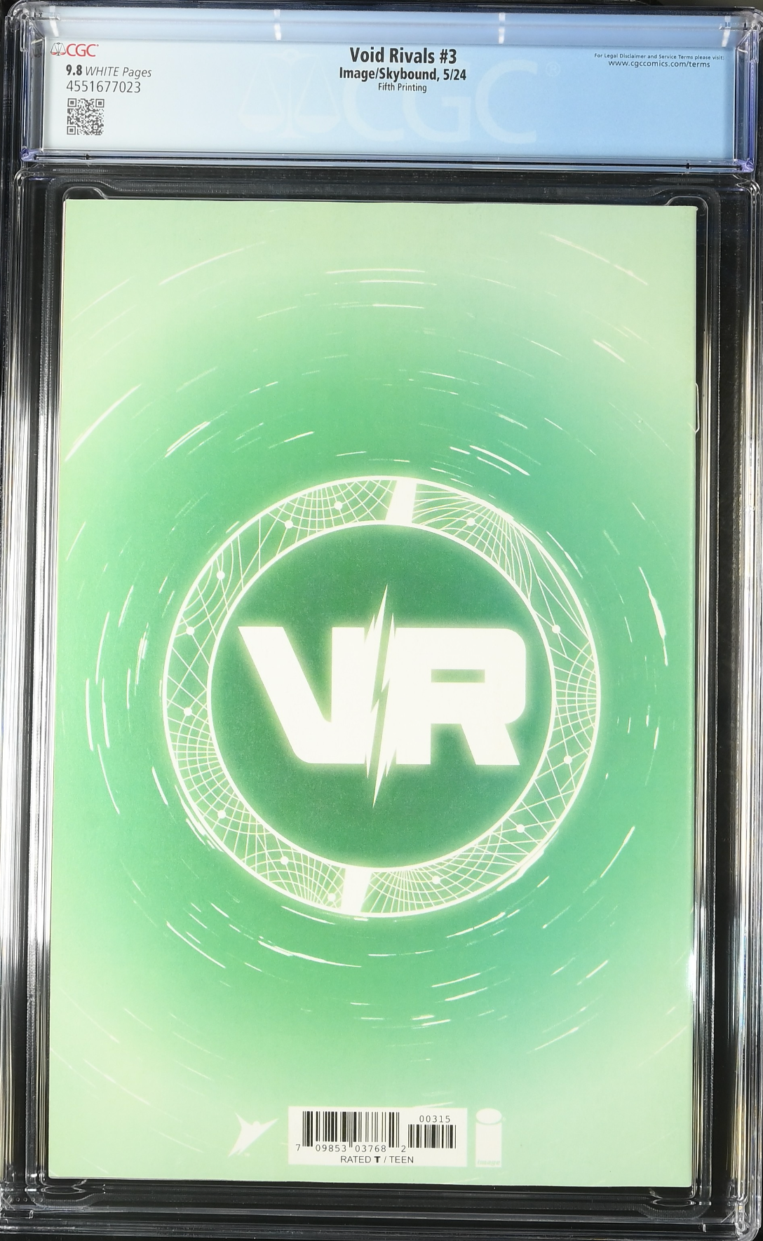 Void Rivals #3 Fifth Printing CGC 9.8