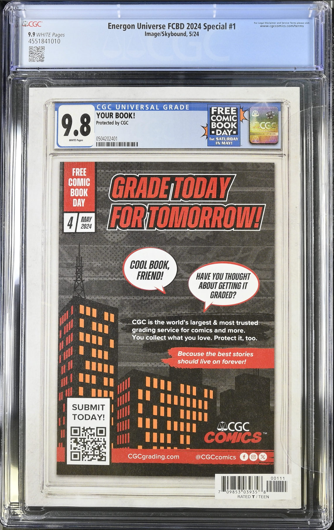 Energon Universe Special #1 FCBD 2024 CGC 9.9