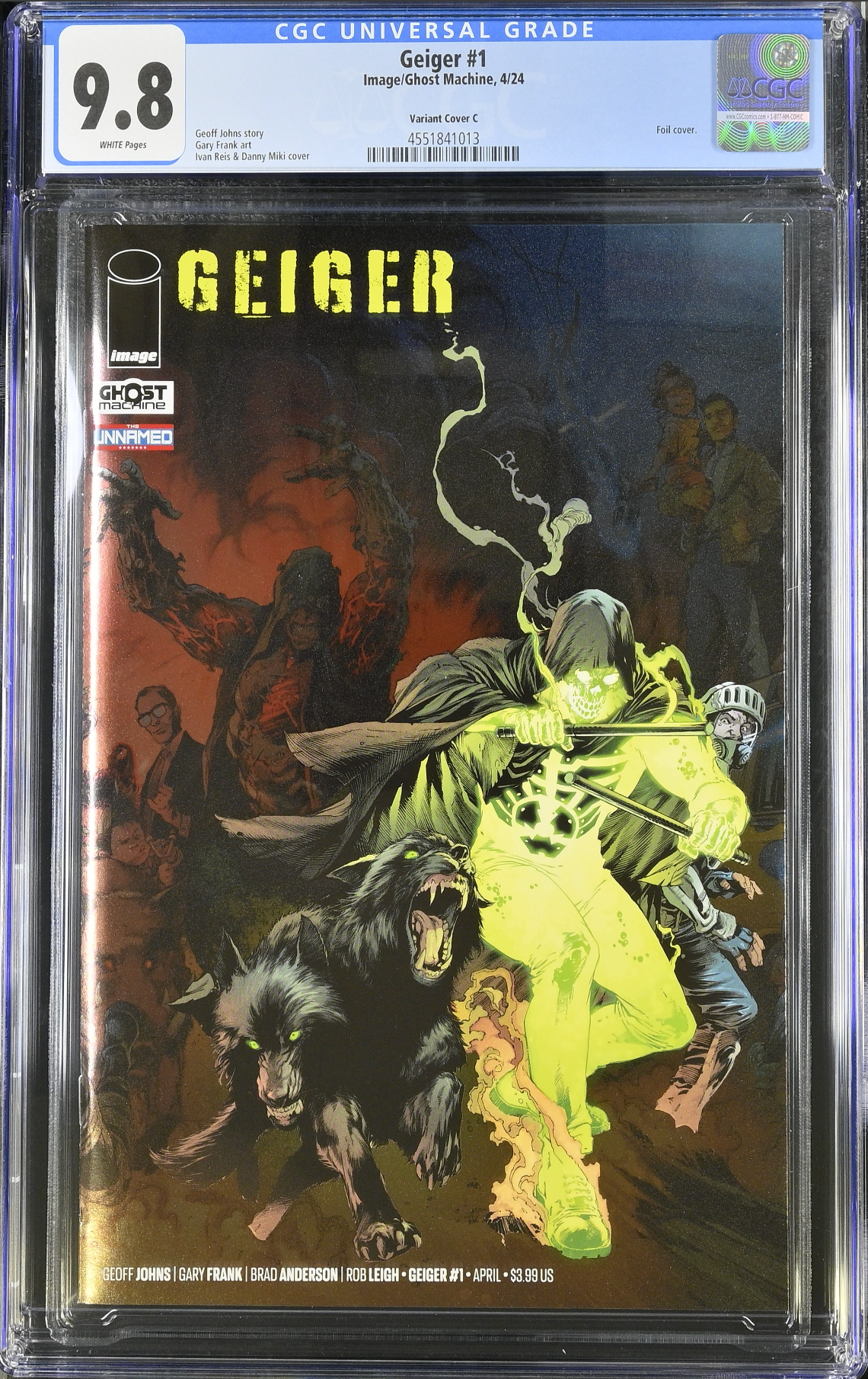 Geiger #1 Reis 1:50 Foil Retailer Incentive Variant CGC 9.8