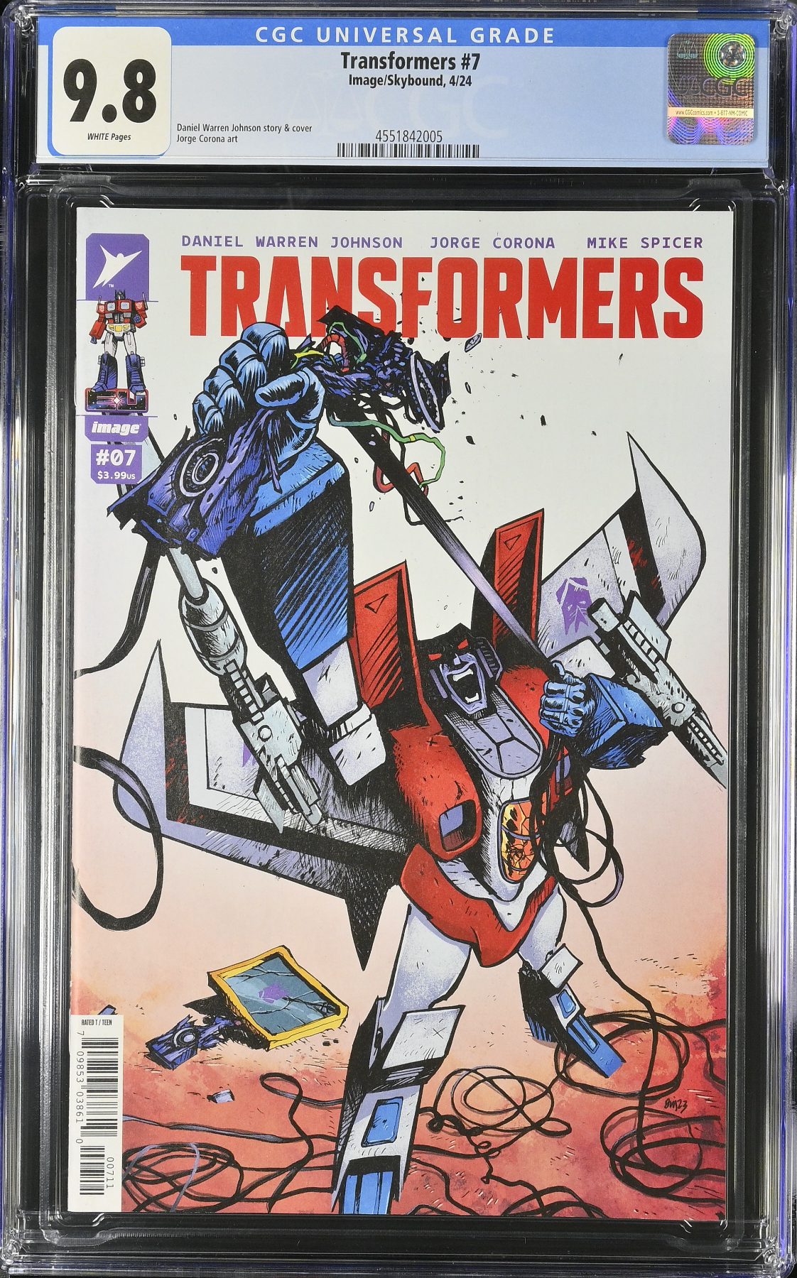 Transformers #7 CGC 9.8