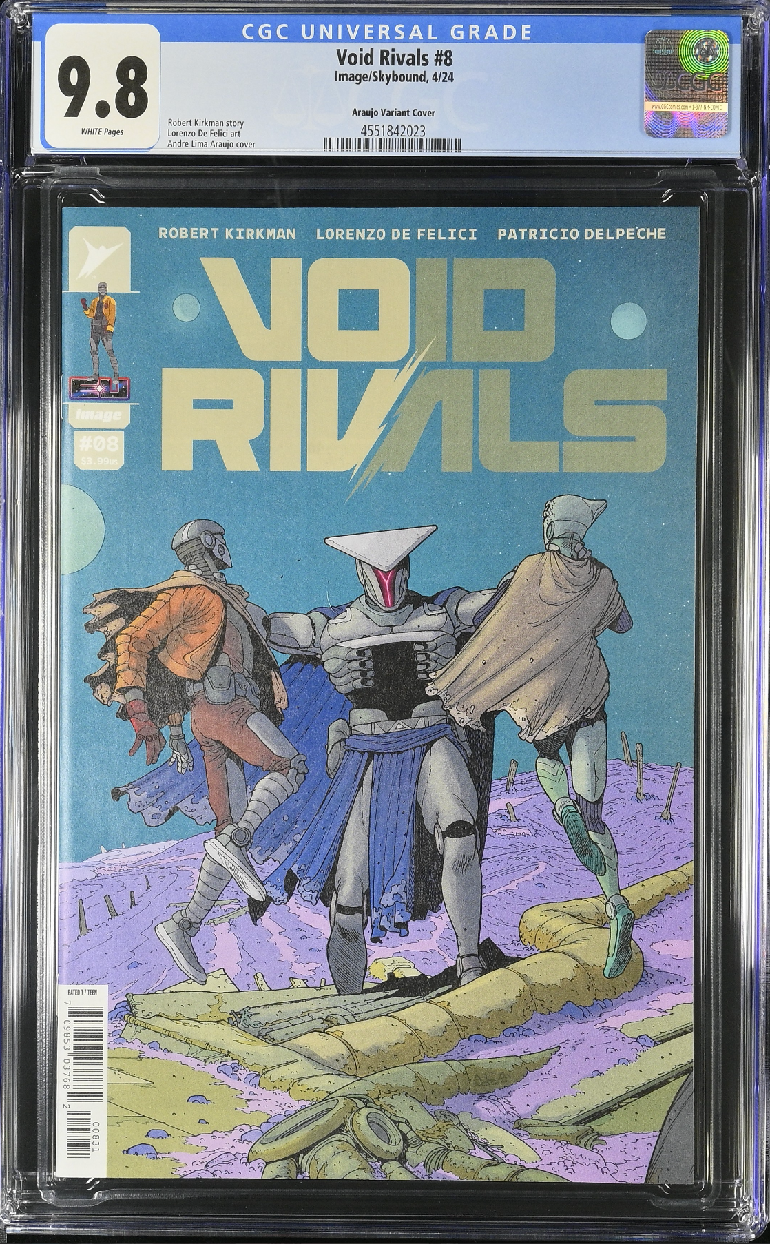 Void Rivals #8 Araujo 1:10 Retailer Incentive Variant CGC 9.8