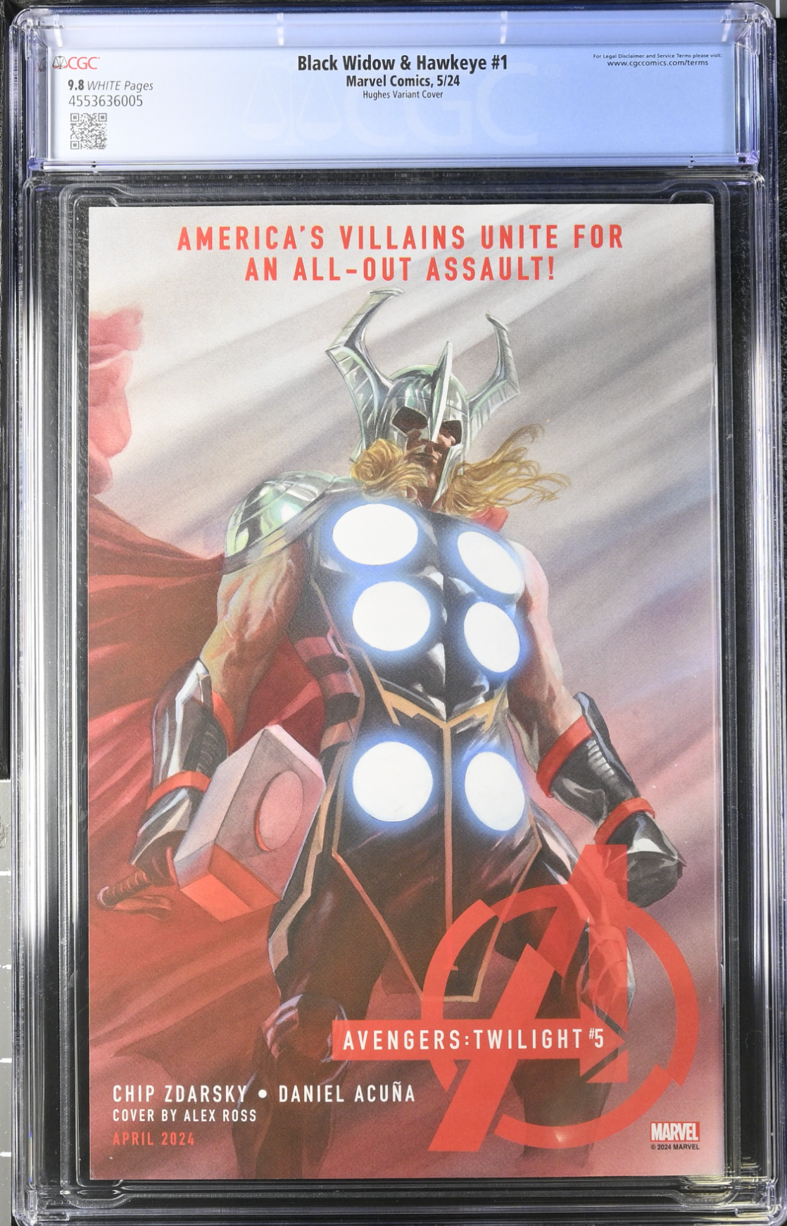 Black Widow & Hawkeye #1 Hughes Variant CGC 9.8