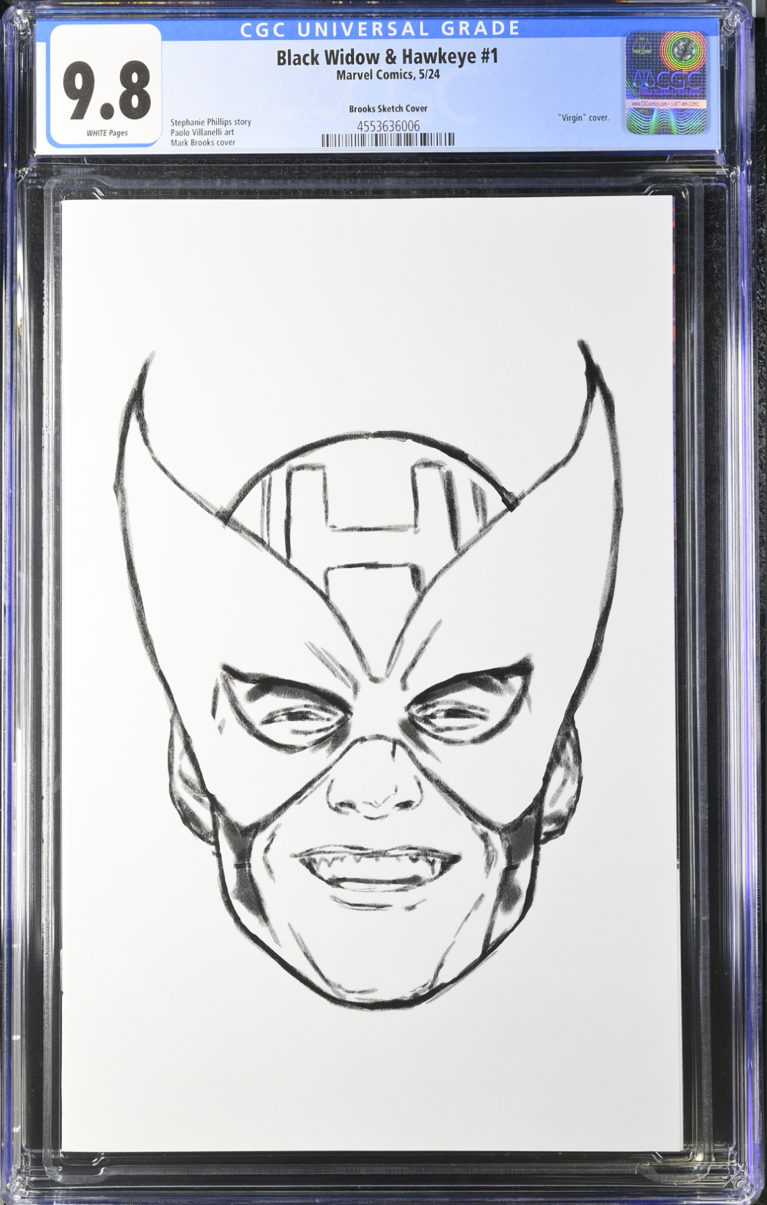 Black Widow & Hawkeye #1 Brooks 1:50 Headshot Retailer Incentive Variant CGC 9.8