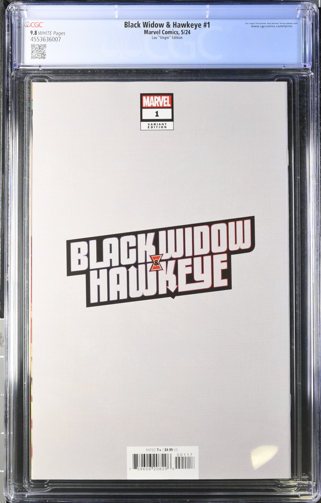 Black Widow & Hawkeye #1 Artgerm 1:100 Virgin Retailer Incentive Variant CGC 9.8