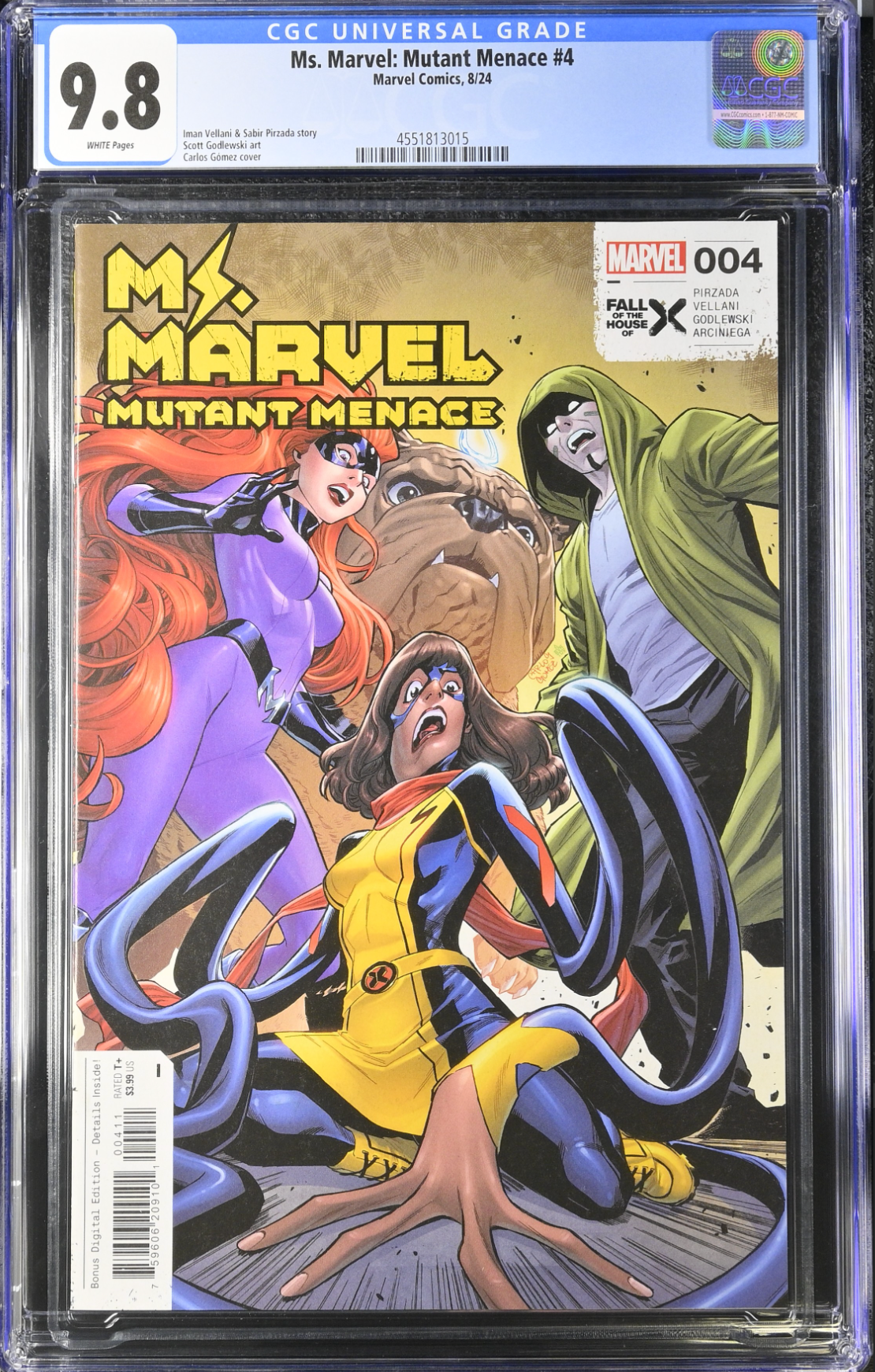 Ms. Marvel: Mutant Menace #4 CGC 9.8