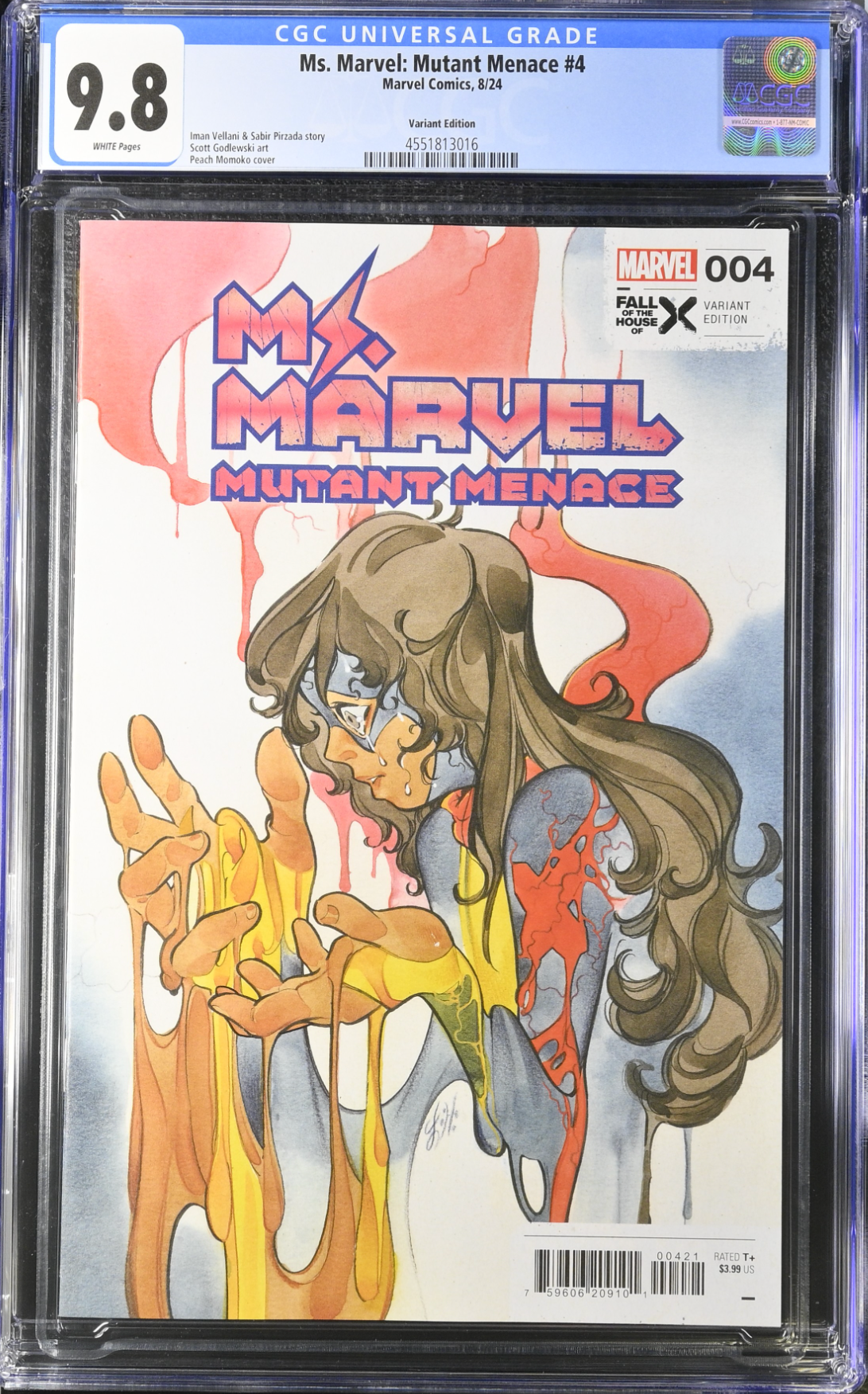 Ms. Marvel: Mutant Menace #4 Momoko Variant CGC 9.8