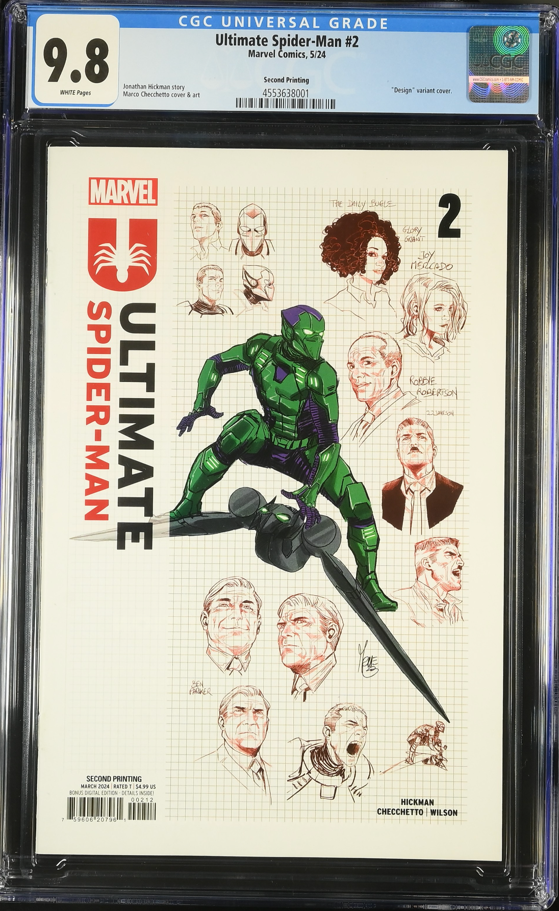 Ultimate Spider-Man #2 Second Printing CGC 9.8