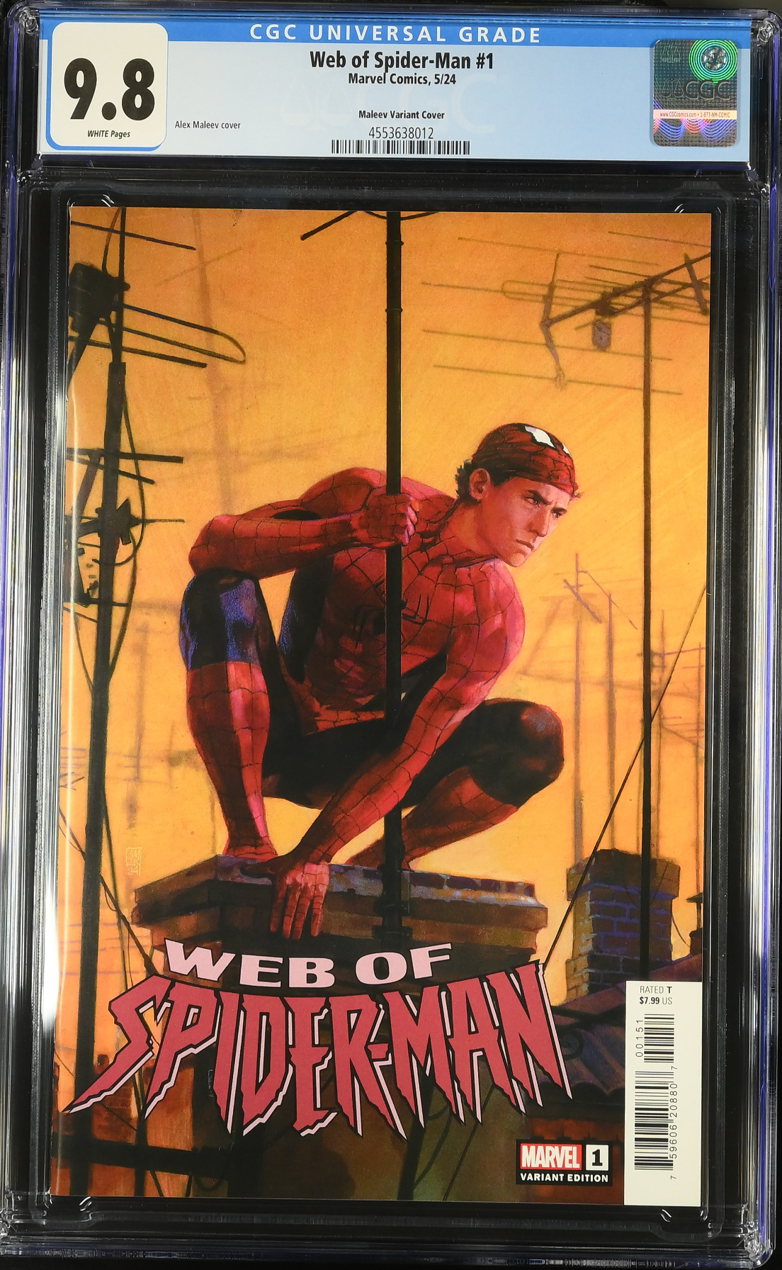 Web of Spider-Man #1 Maleev Variant CGC 9.8
