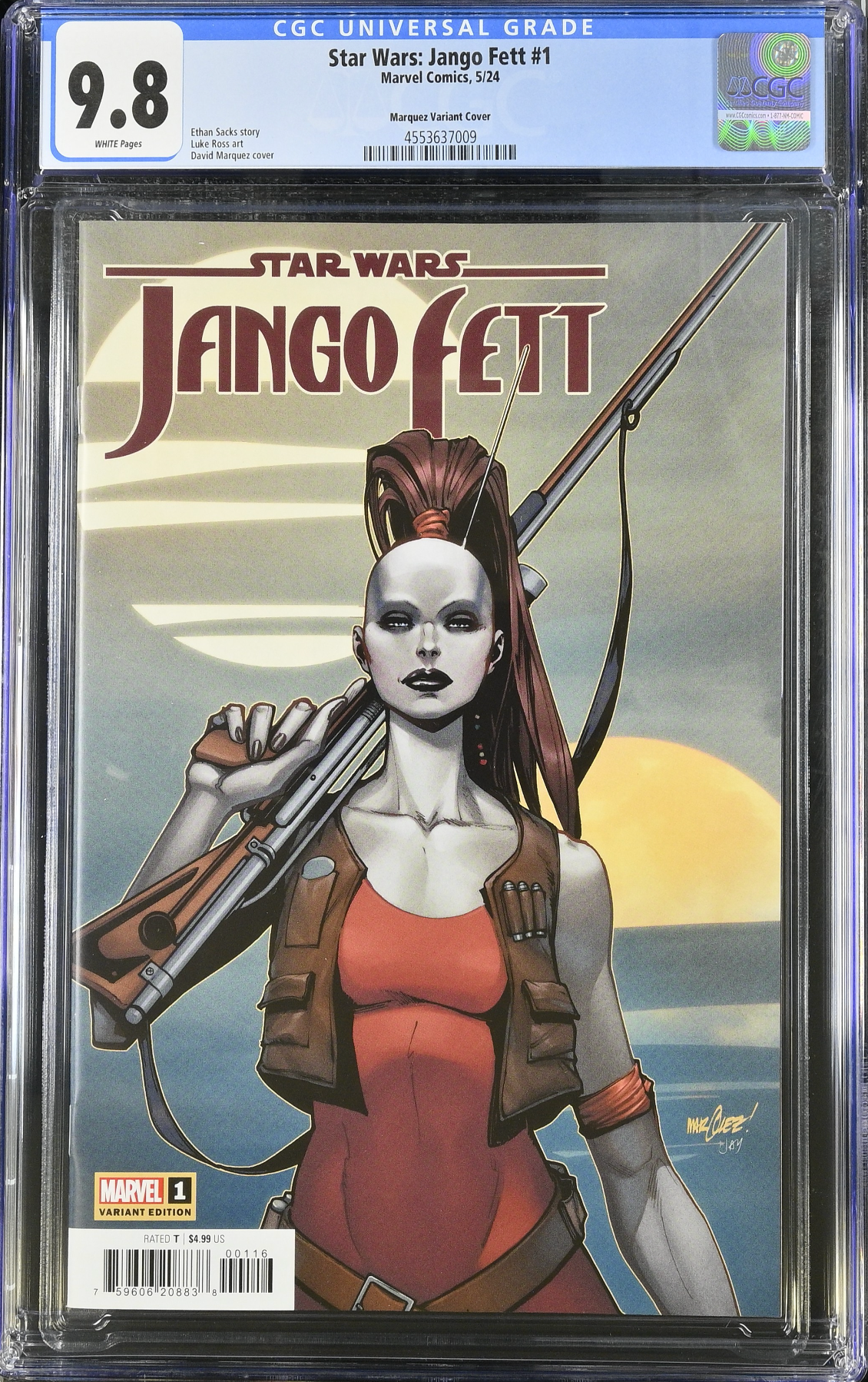 Star Wars: Jango Fett #1 Marquez 1:25 Retailer Incentive Variant CGC 9.8