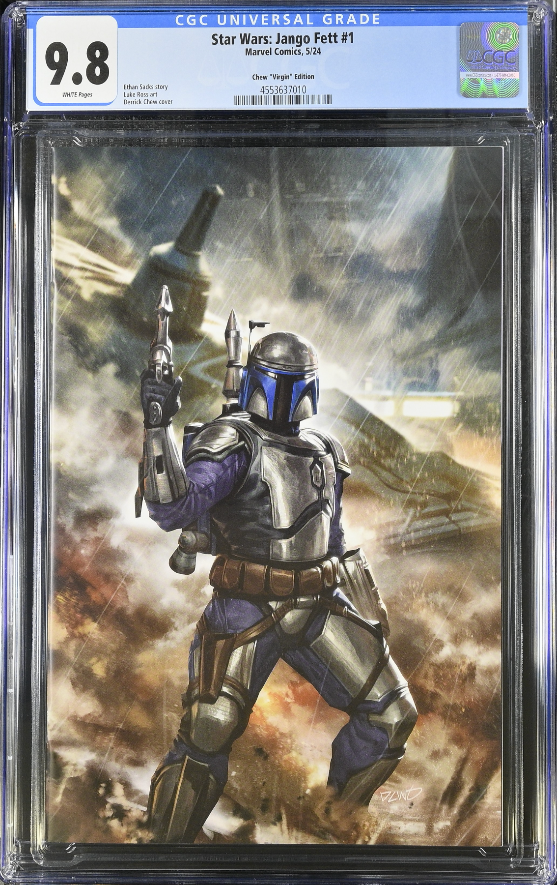 Star Wars: Jango Fett #1 Chew 1:100 Virgin Retailer Incentive Variant CGC 9.8