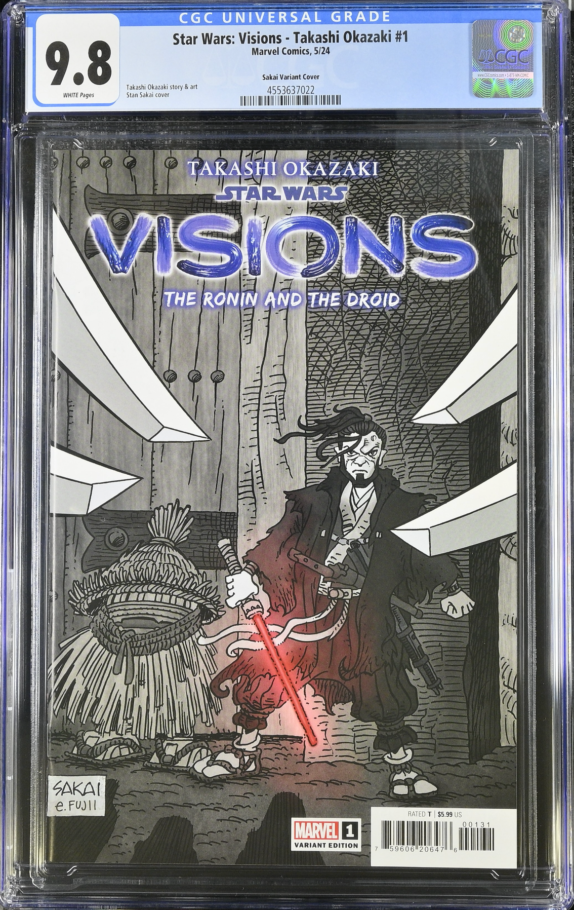 Star Wars: Visions - Takashi Okazaki #1 Sakai Variant CGC 9.8