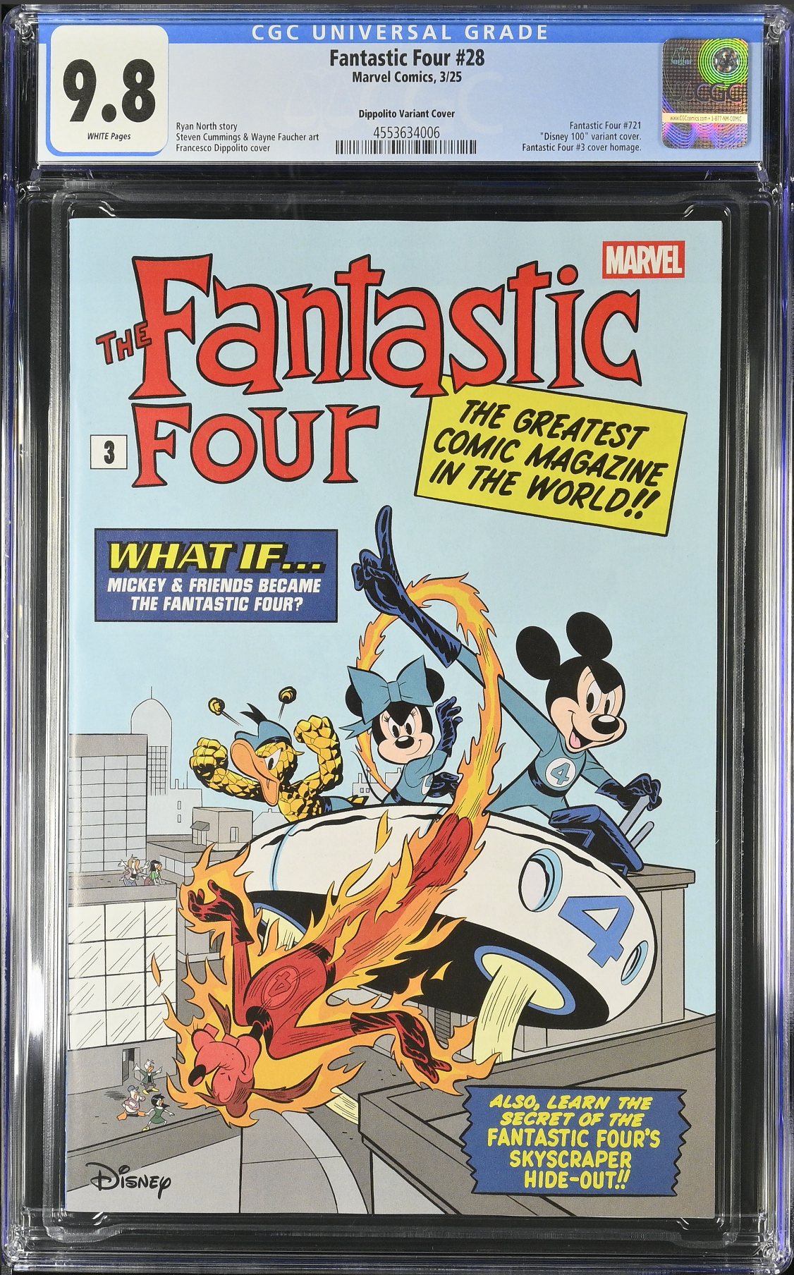 Fantastic Four #28 Disney Variant CGC 9.8