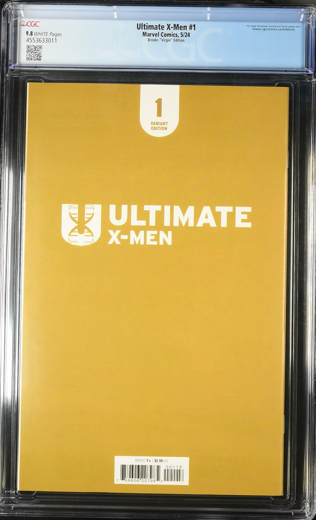 Ultimate X-Men #1 Brooks 1:100 Virgin Retailer Incentive Variant CGC 9.8