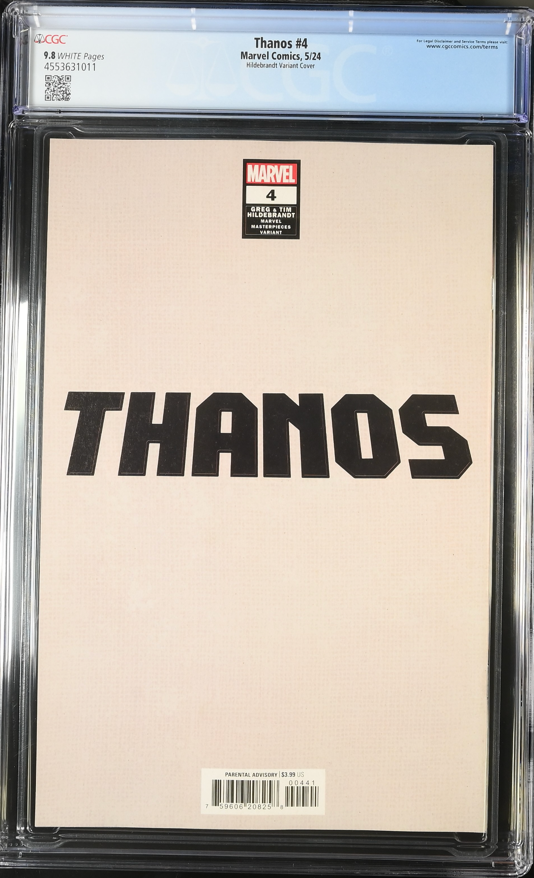 Thanos #4 Hildebrandt Variant CGC 9.8