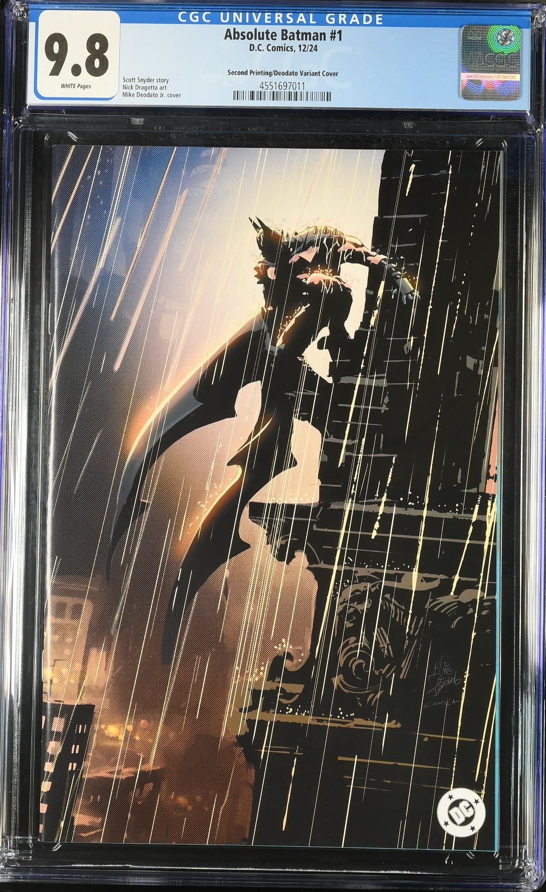 Absolute Batman #1 Second Printing Deodato Variant CGC 9.8