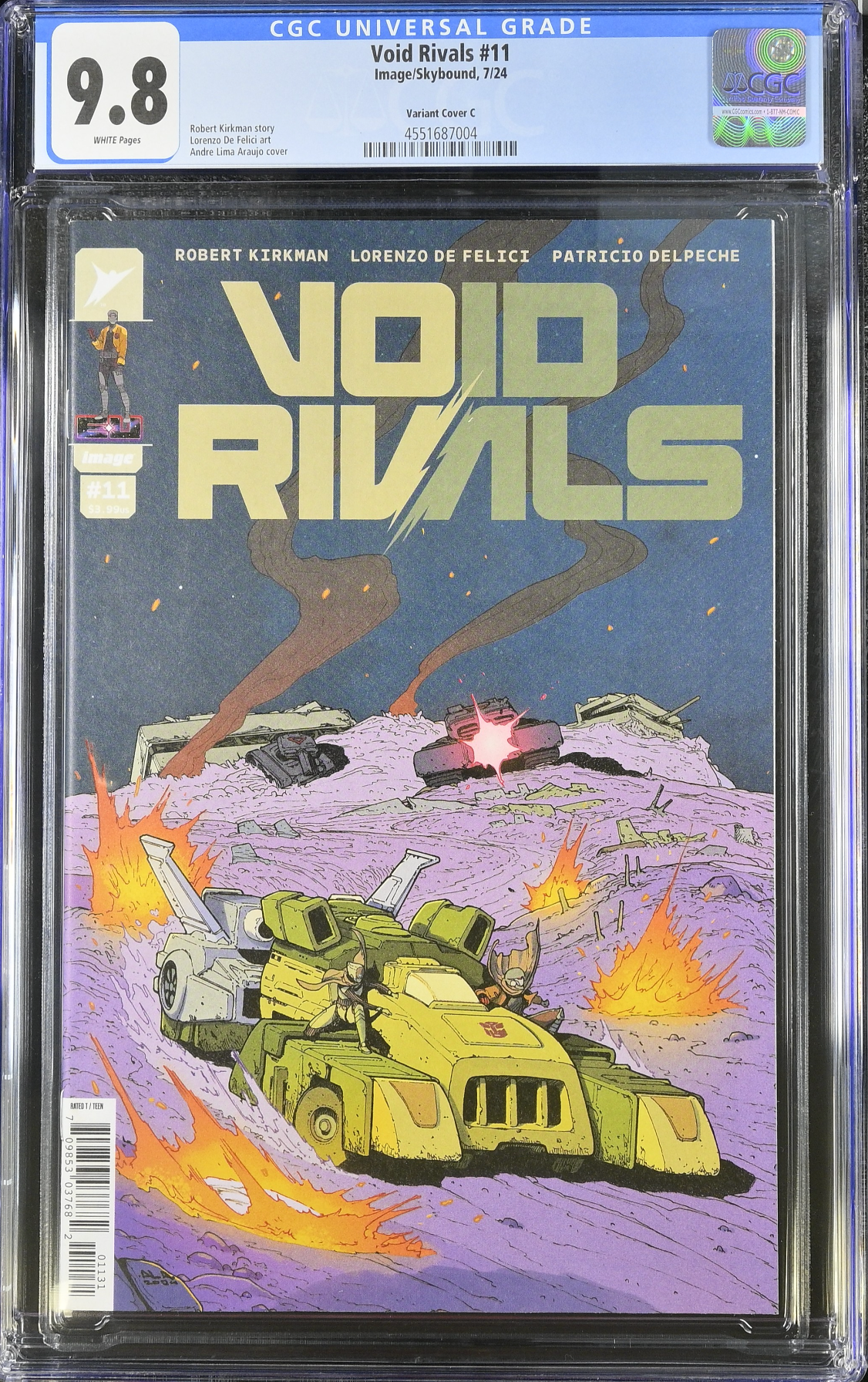 Void Rivals #11 Araujo 1:10 Retailer Incentive Variant CGC 9.8