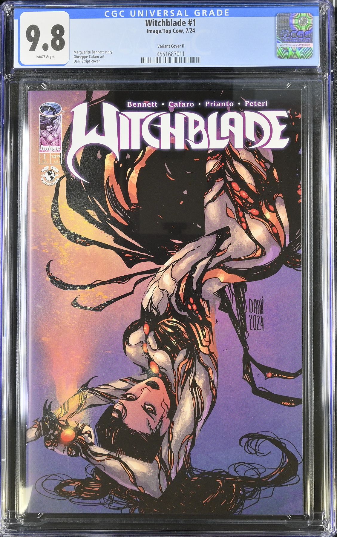 Witchblade #1 Strips 1:10 Retailer Incentive Variant CGC 9.8