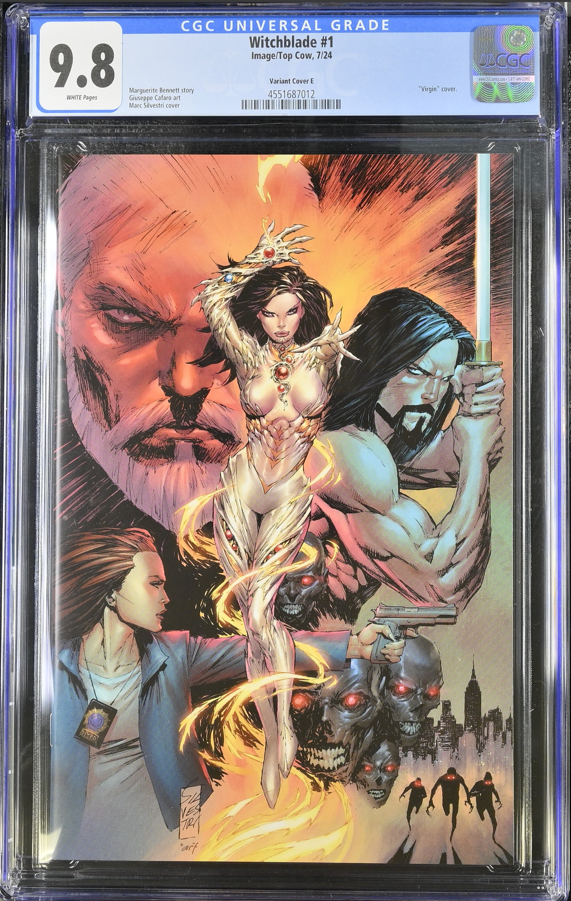 Witchblade #1 Silvestri 1:25 Virgin Retailer Incentive Variant CGC 9.8