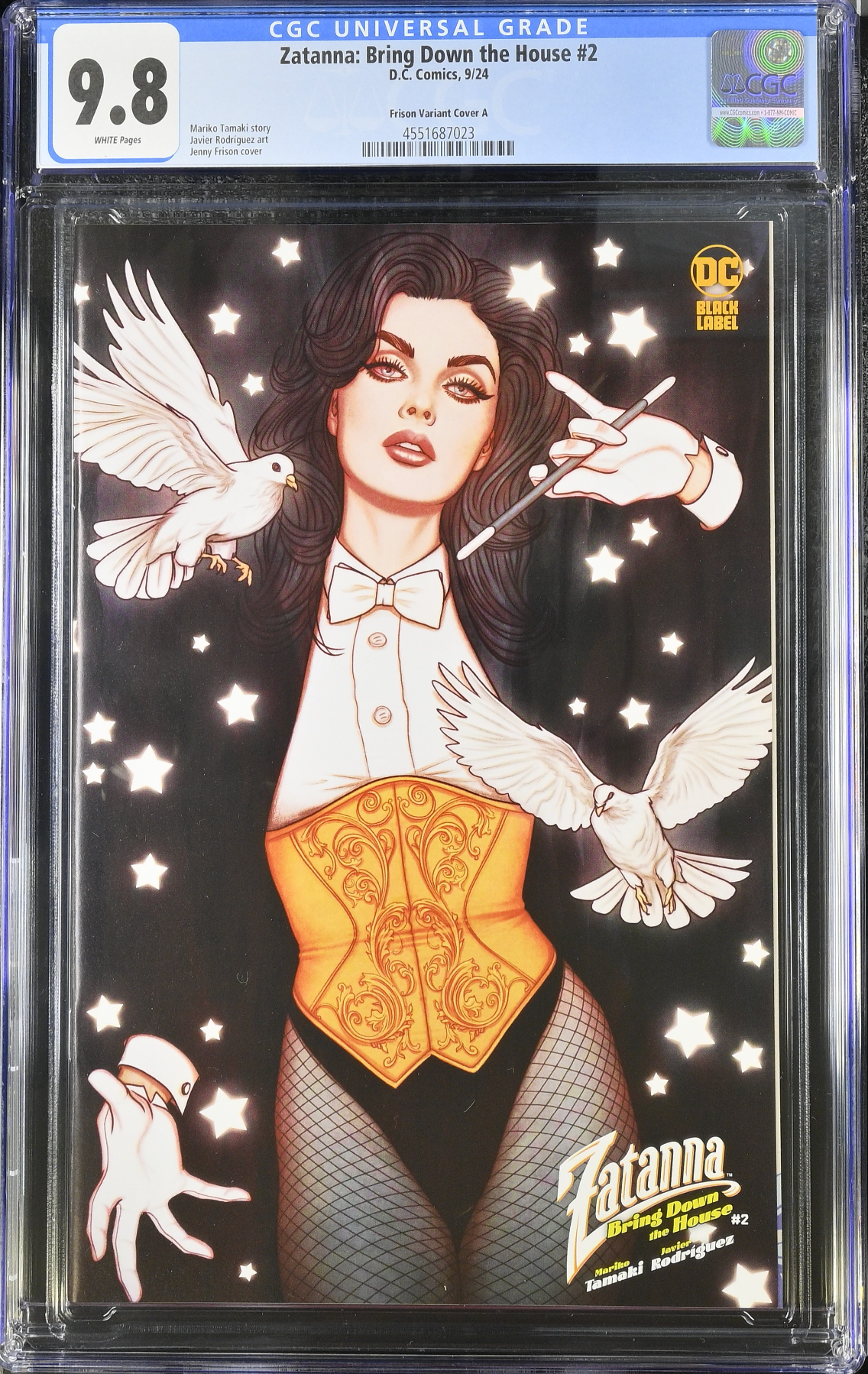 Zatanna: Bring Down The House #2 Frison Variant CGC 9.8