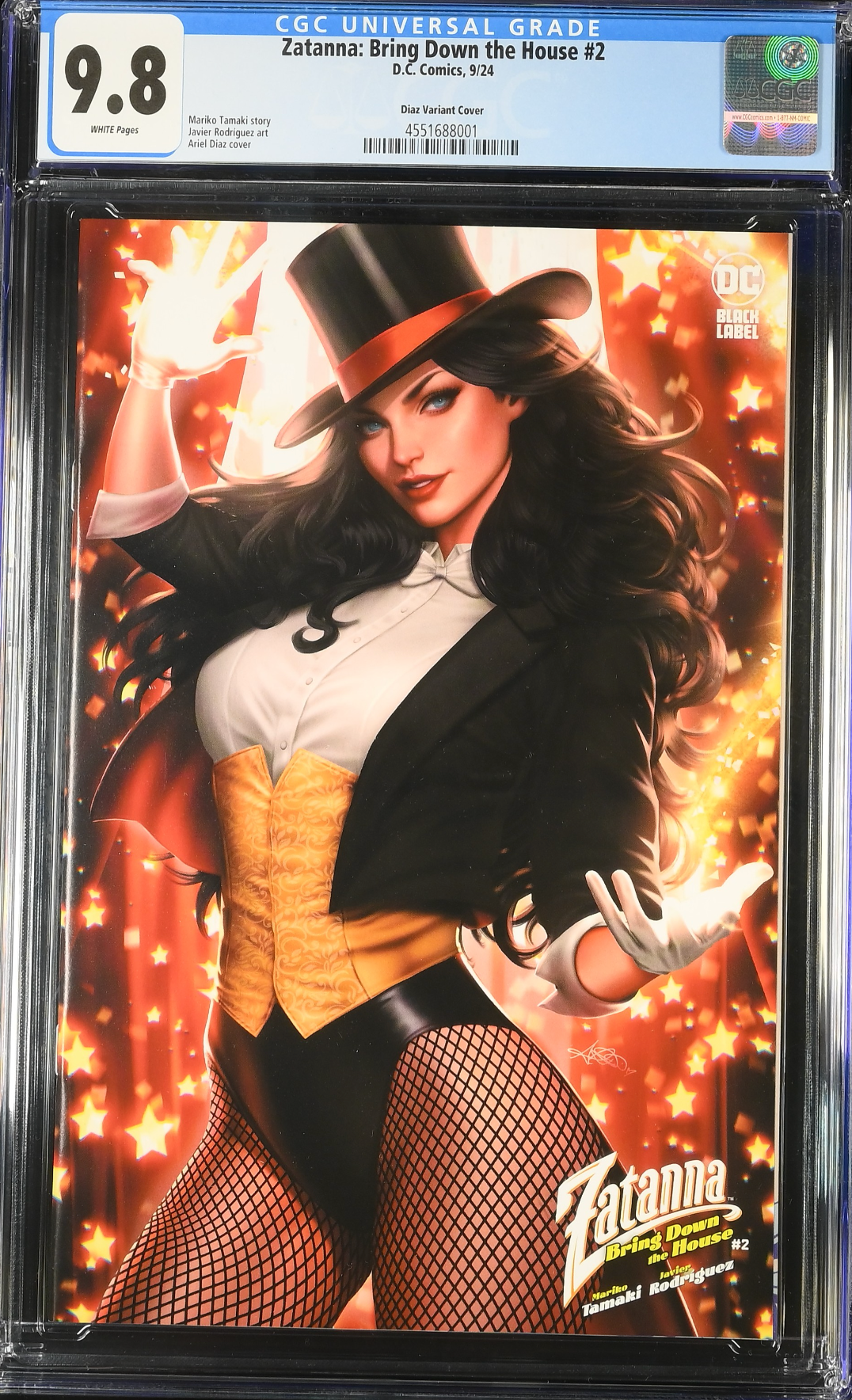 Zatanna: Bring Down The House #2 Diaz Variant CGC 9.8