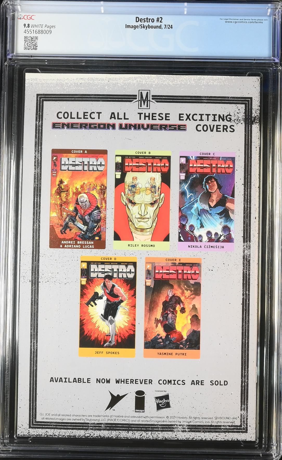 Destro #2 CGC 9.8