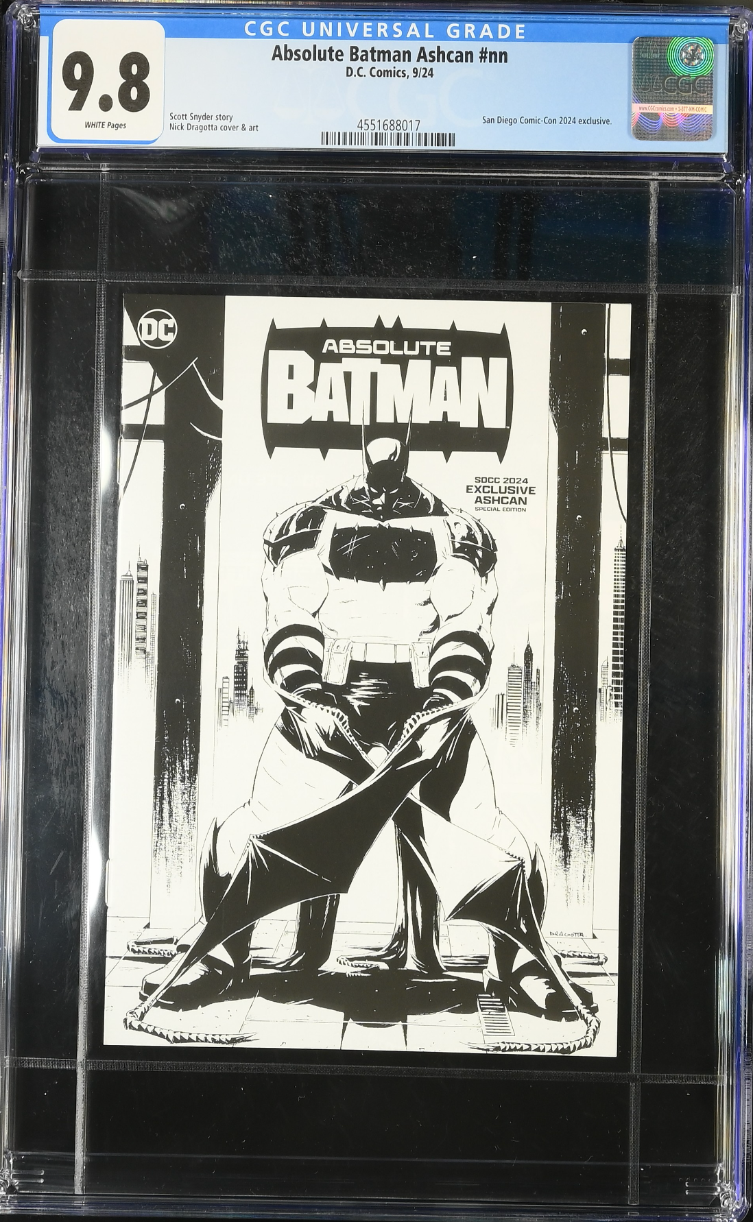 Absolute Batman #1 Ashcan SDCC Retailer Exclusive CGC 9.8