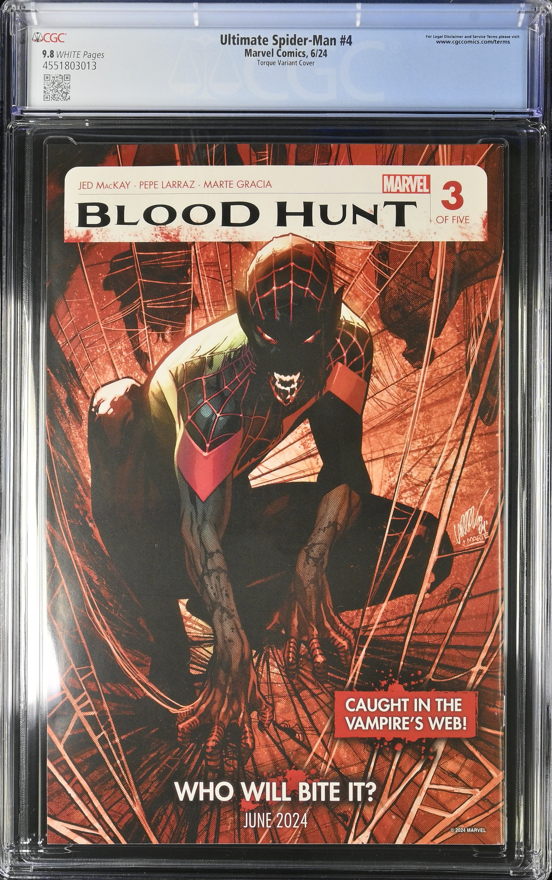 Ultimate Spider-Man #4 Torque Variant CGC 9.8