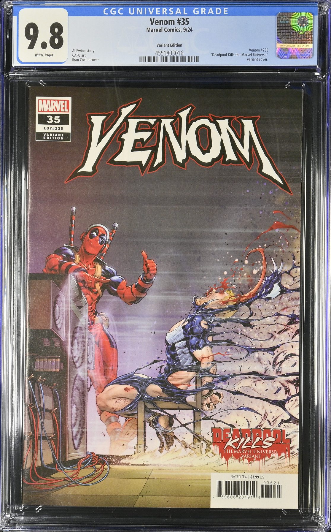 Venom #35 Coello Deadpool Kills the Marvel Universe Variant CGC 9.8