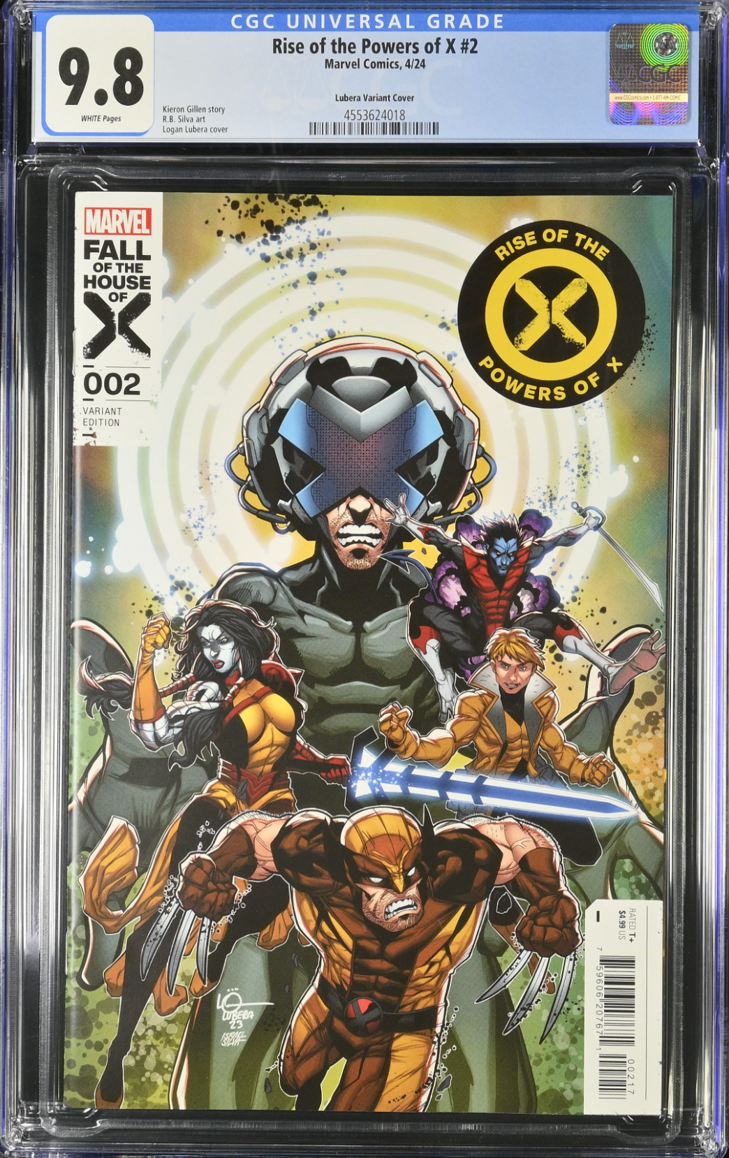 Rise of the Powers of X #2 Lubera 1:25 Retailer Incentive Variant CGC 9.8