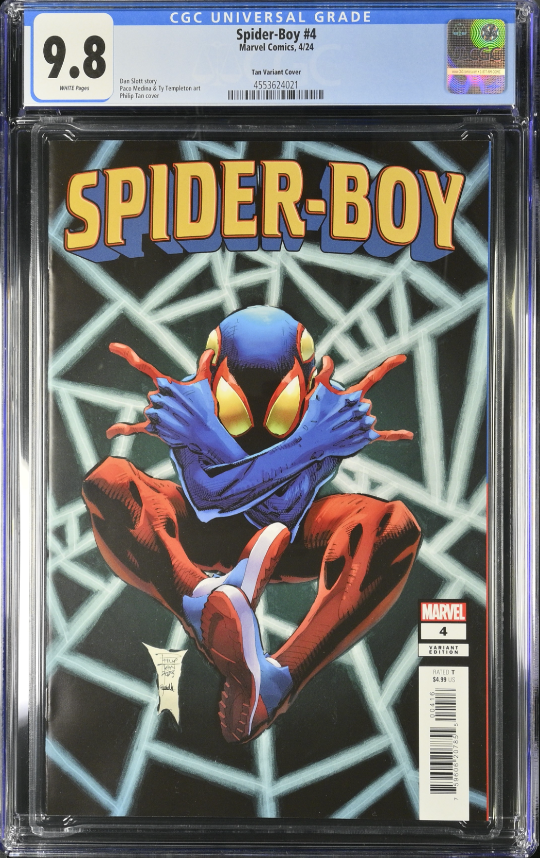 Spider-Boy #4 Tan 1:25 Retailer Incentive Variant CGC 9.8