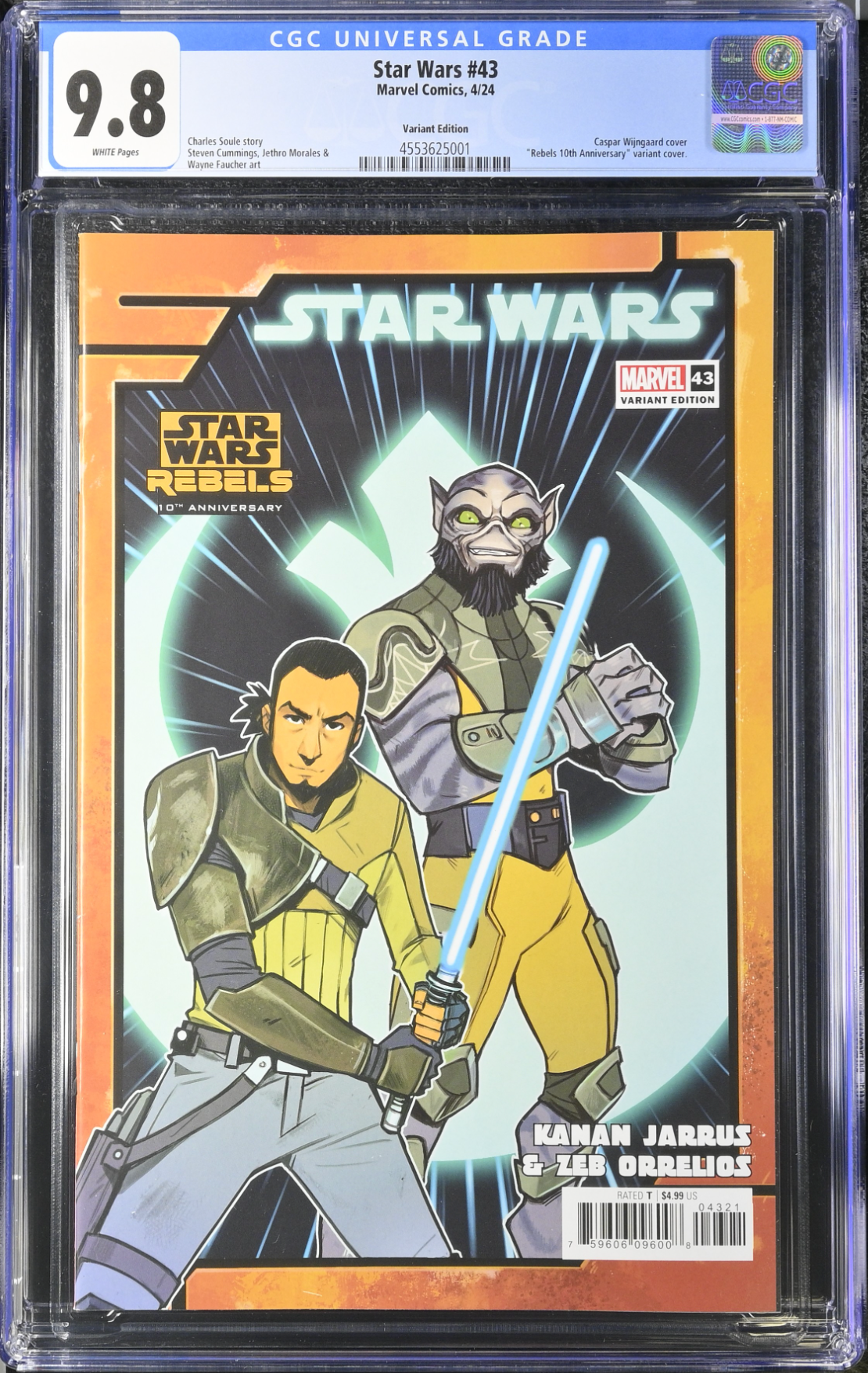 Star Wars #43 Wijngaard Rebels 10th Anniversary Variant CGC 9.8