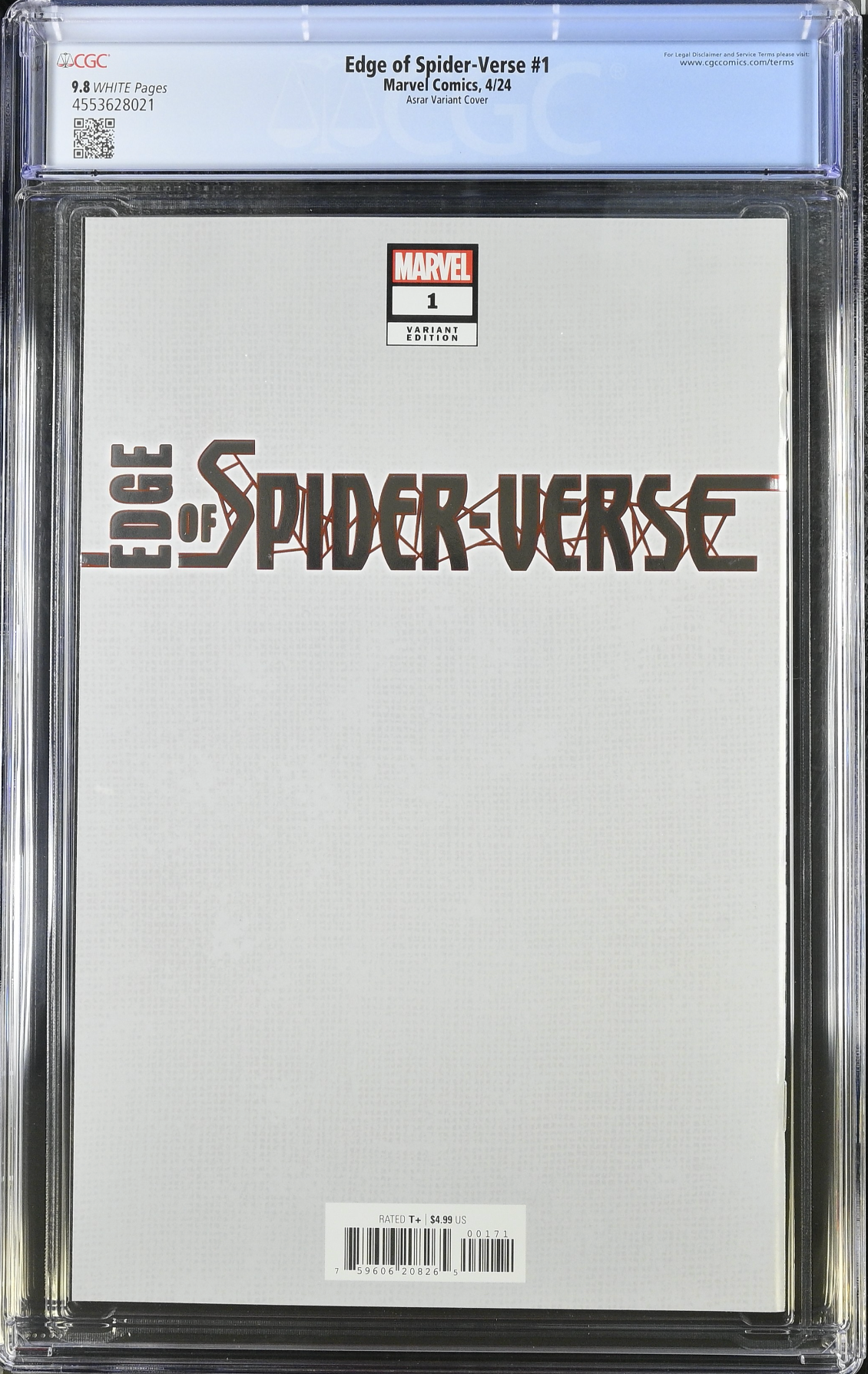 Edge of Spider-Verse (2024) #1 Asrar Foil Variant CGC 9.8