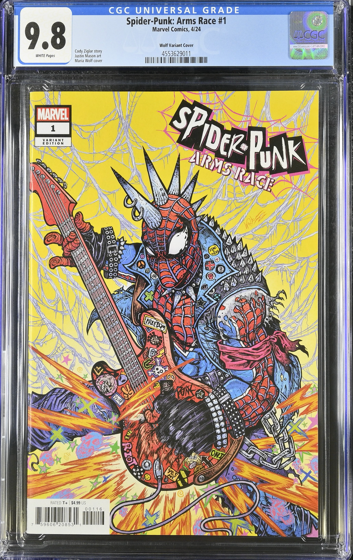 Spider-Punk: Arms Race #1 Wolf 1:25 Retailer Incentive Variant CGC 9.8