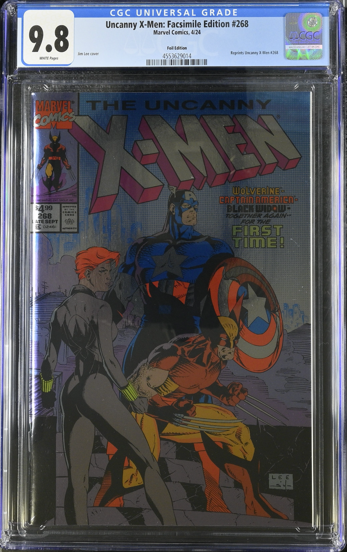 Uncanny X-Men #268 Facsimile Foil Edition CGC 9.8