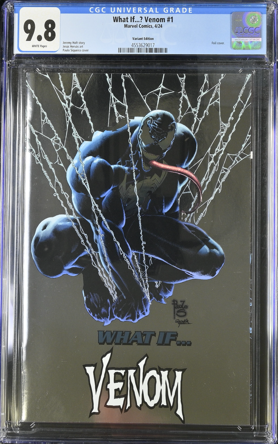 What If...? Venom #1 Siqueira Foil Variant CGC 9.8