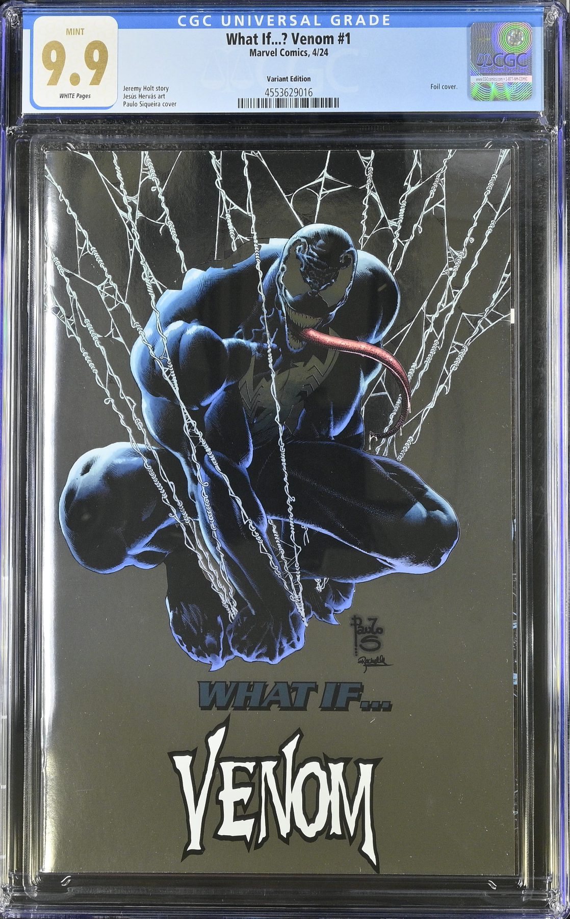 What If...? Venom #1 Siqueira Foil Variant CGC 9.9