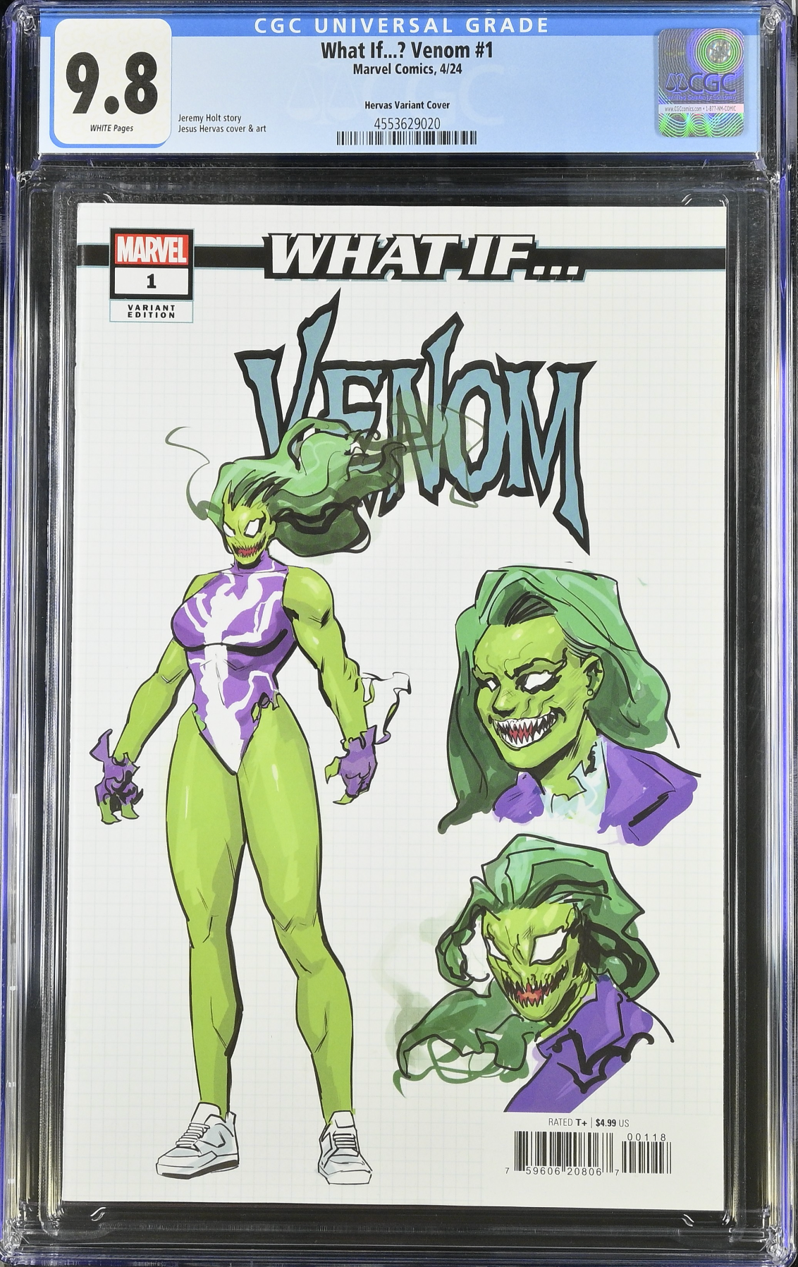 What If...? Venom #1 Hervas 1:10 Retailer Incentive Variant CGC 9.8