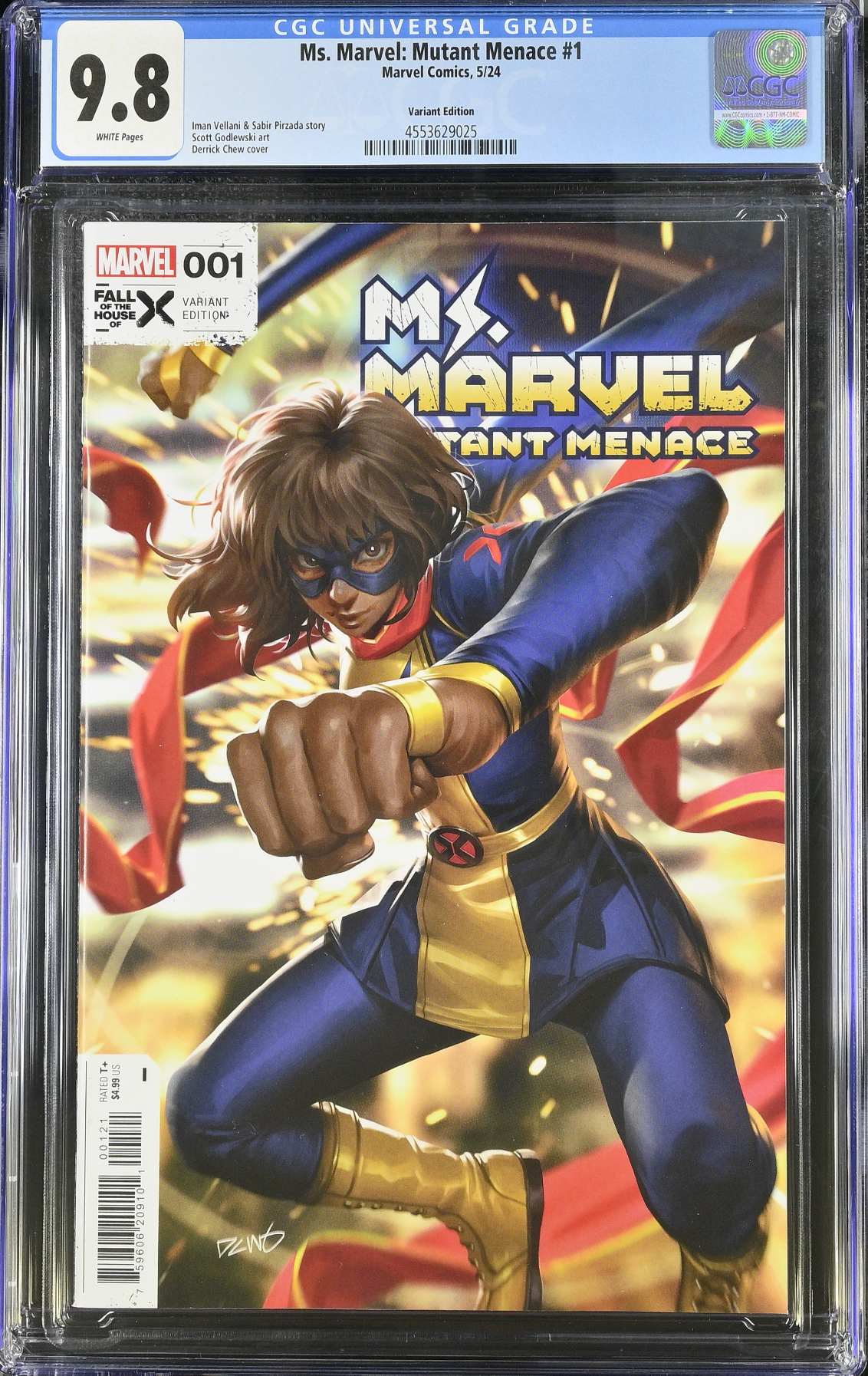 Ms. Marvel: Mutant Menace #1 Chew Variant CGC 9.8