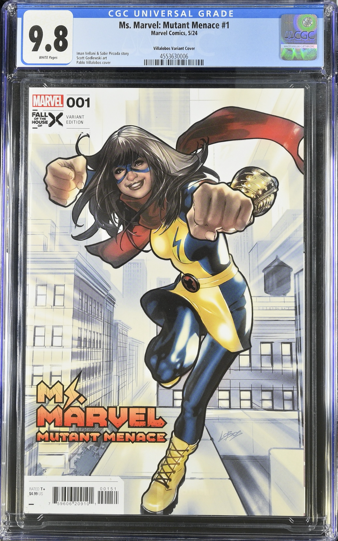 Ms. Marvel: Mutant Menace #1 Villalobos Variant CGC 9.8