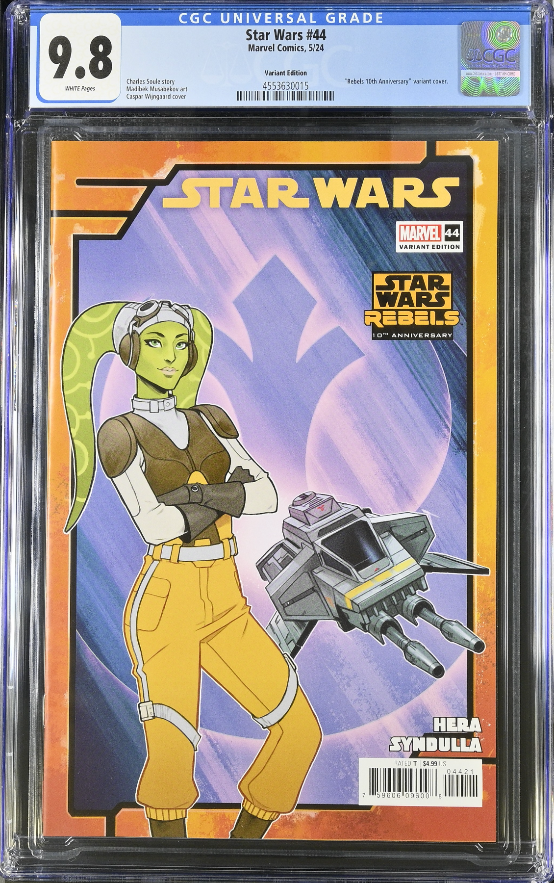 Star Wars #44 Wijngaard Rebels 10th Anniversary Variant CGC 9.8