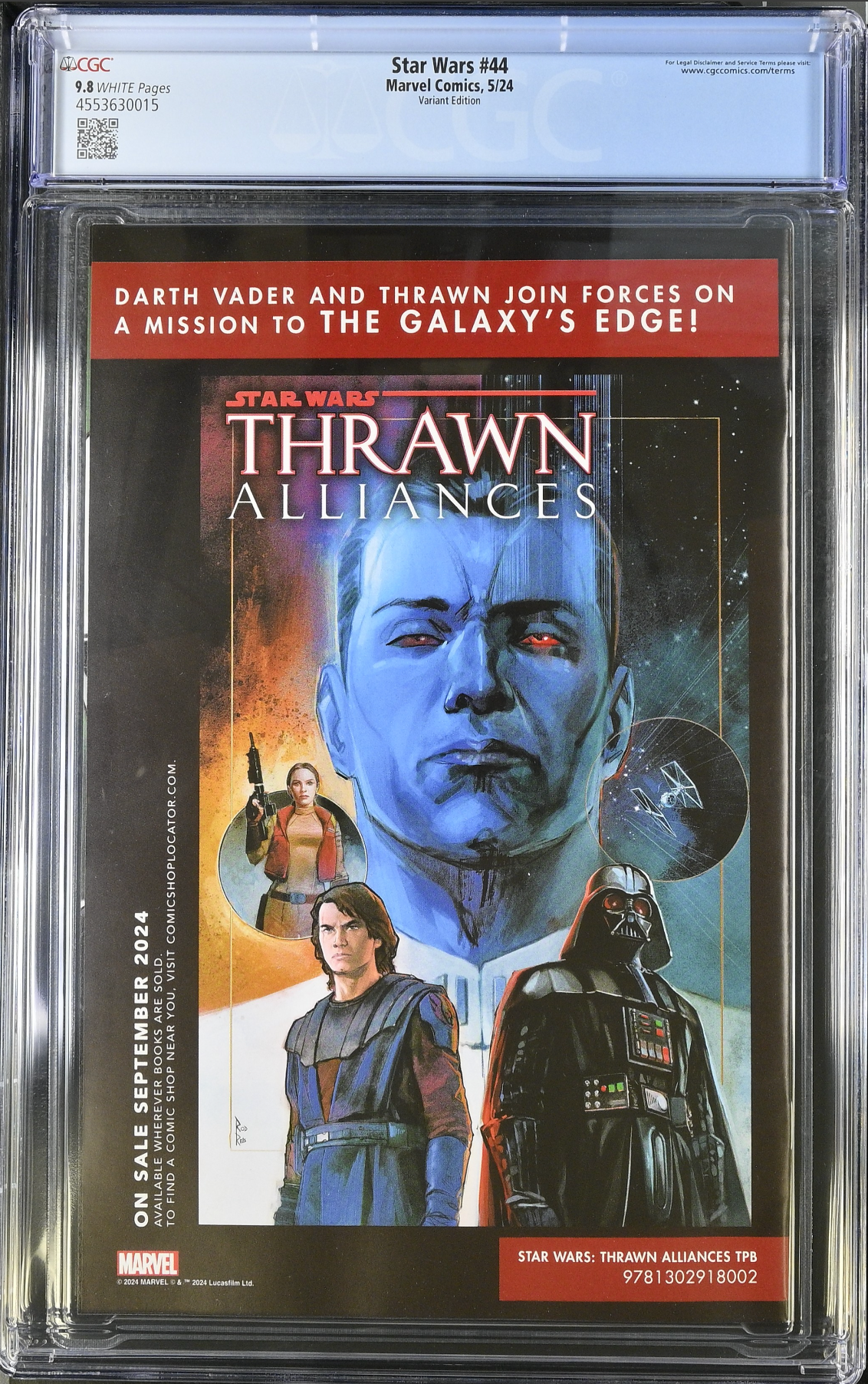 Star Wars #44 Wijngaard Rebels 10th Anniversary Variant CGC 9.8