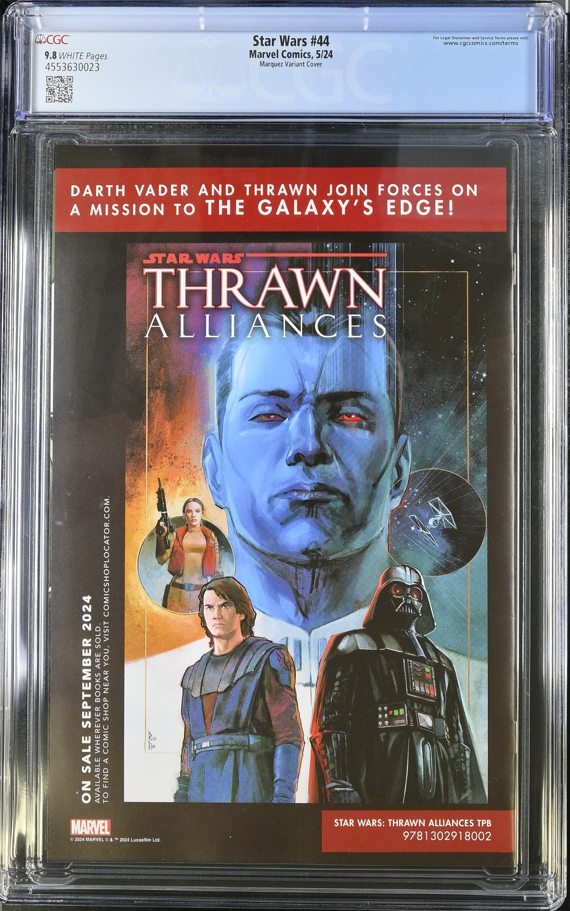 Star Wars #44 Marquez 1:25 Retailer Incentive Variant CGC 9.8