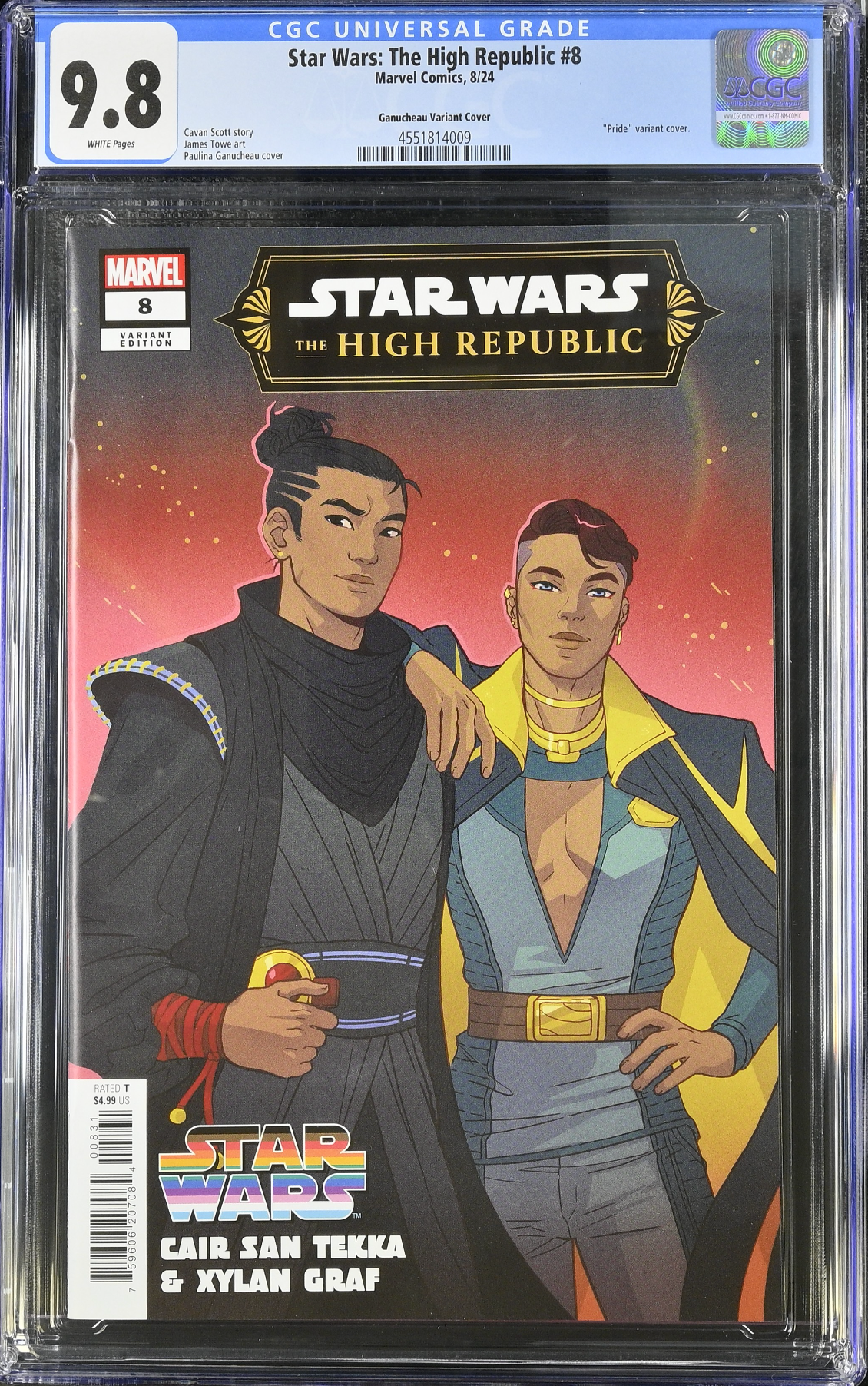 Star Wars: The High Republic (Phase III) #8 Ganucheau Variant CGC 9.8