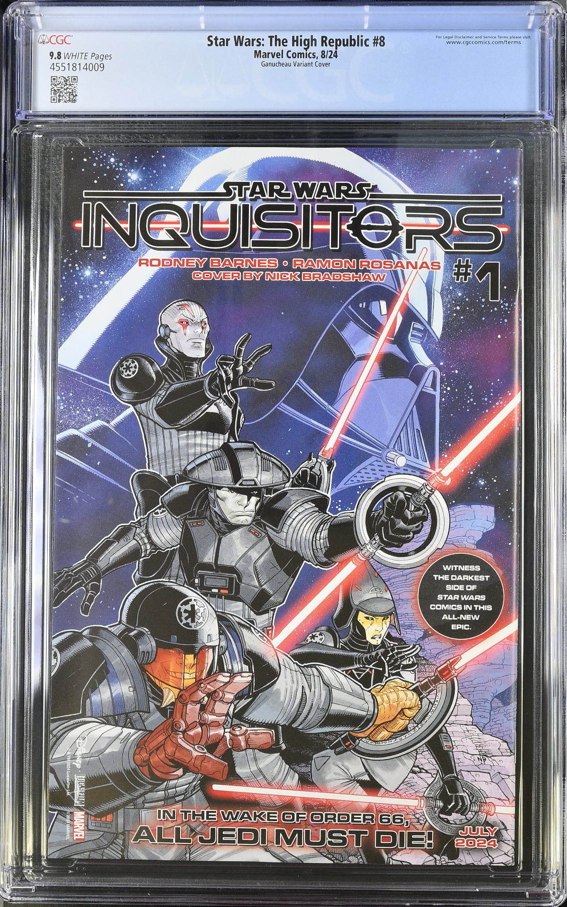 Star Wars: The High Republic (Phase III) #8 Ganucheau Variant CGC 9.8