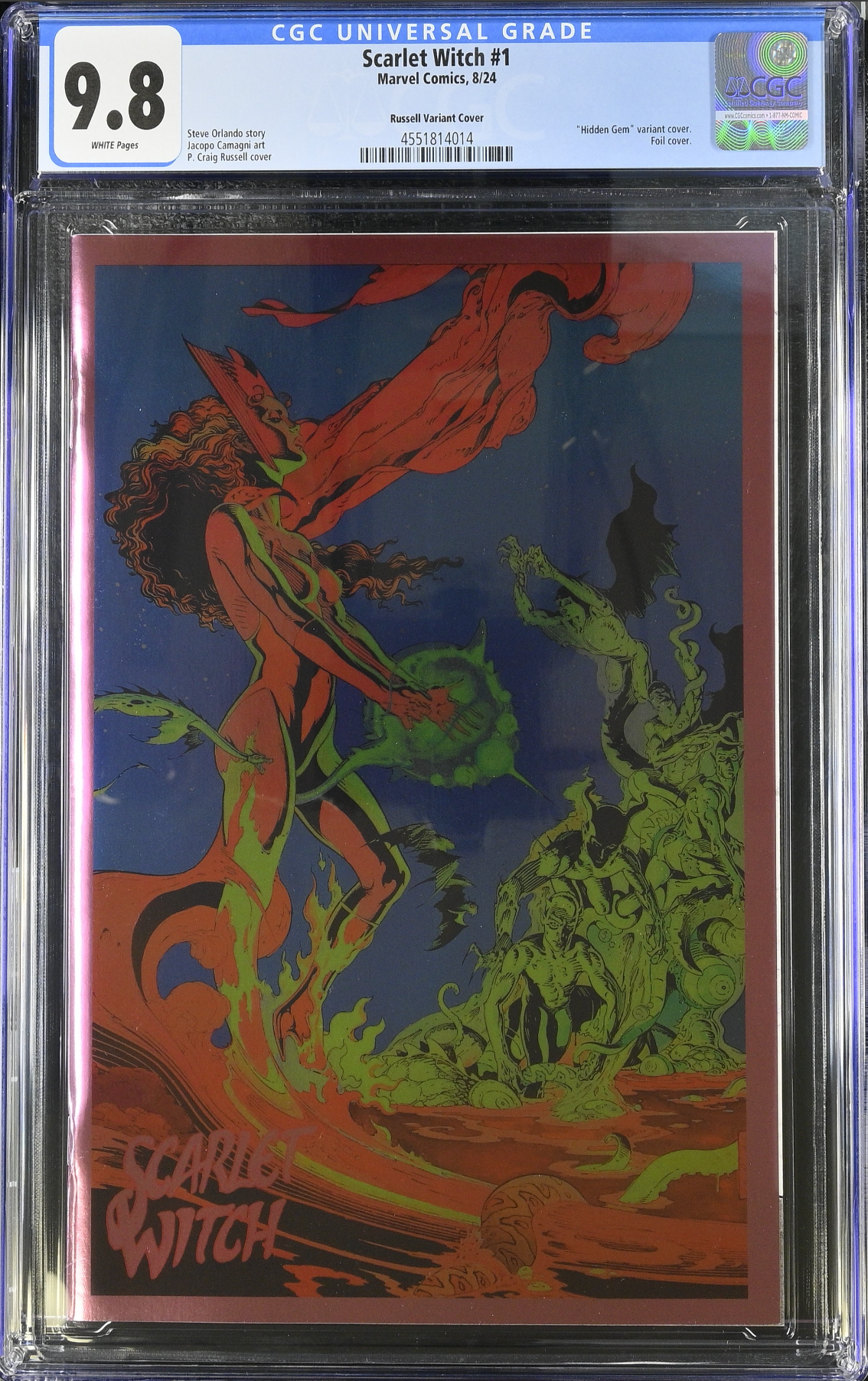 Scarlet Witch #1 Russell Foil Variant CGC 9.8