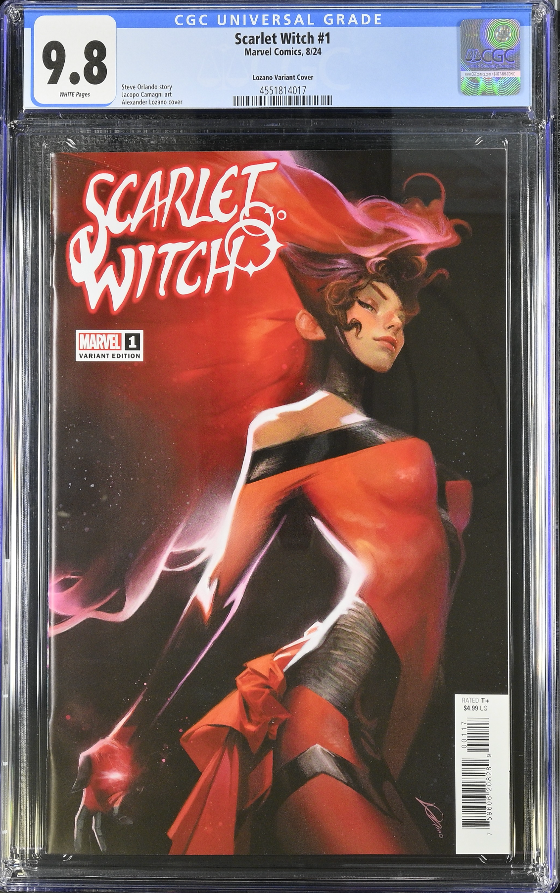Scarlet Witch #1 Lozano 1:25 Retailer Incentive Variant CGC 9.8